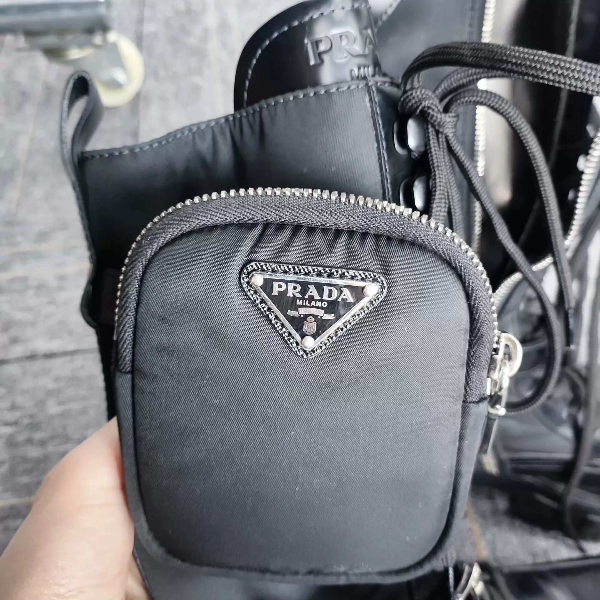 Prada PRADA leather satchel tall boots black size 37.5 Size US 7 / IT 37 - 2 Thumbnail