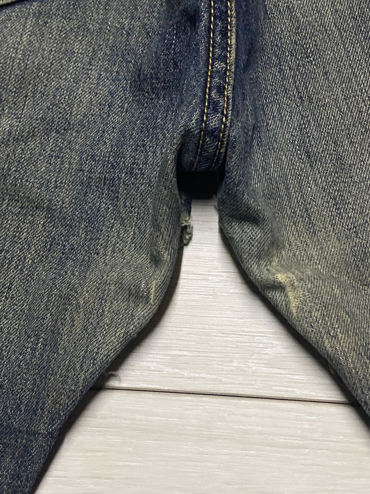 Levi's Vintage Levis 501 Mud Wash Distressed Baggy Jeans Size US 34 / EU 50 - 12 Thumbnail