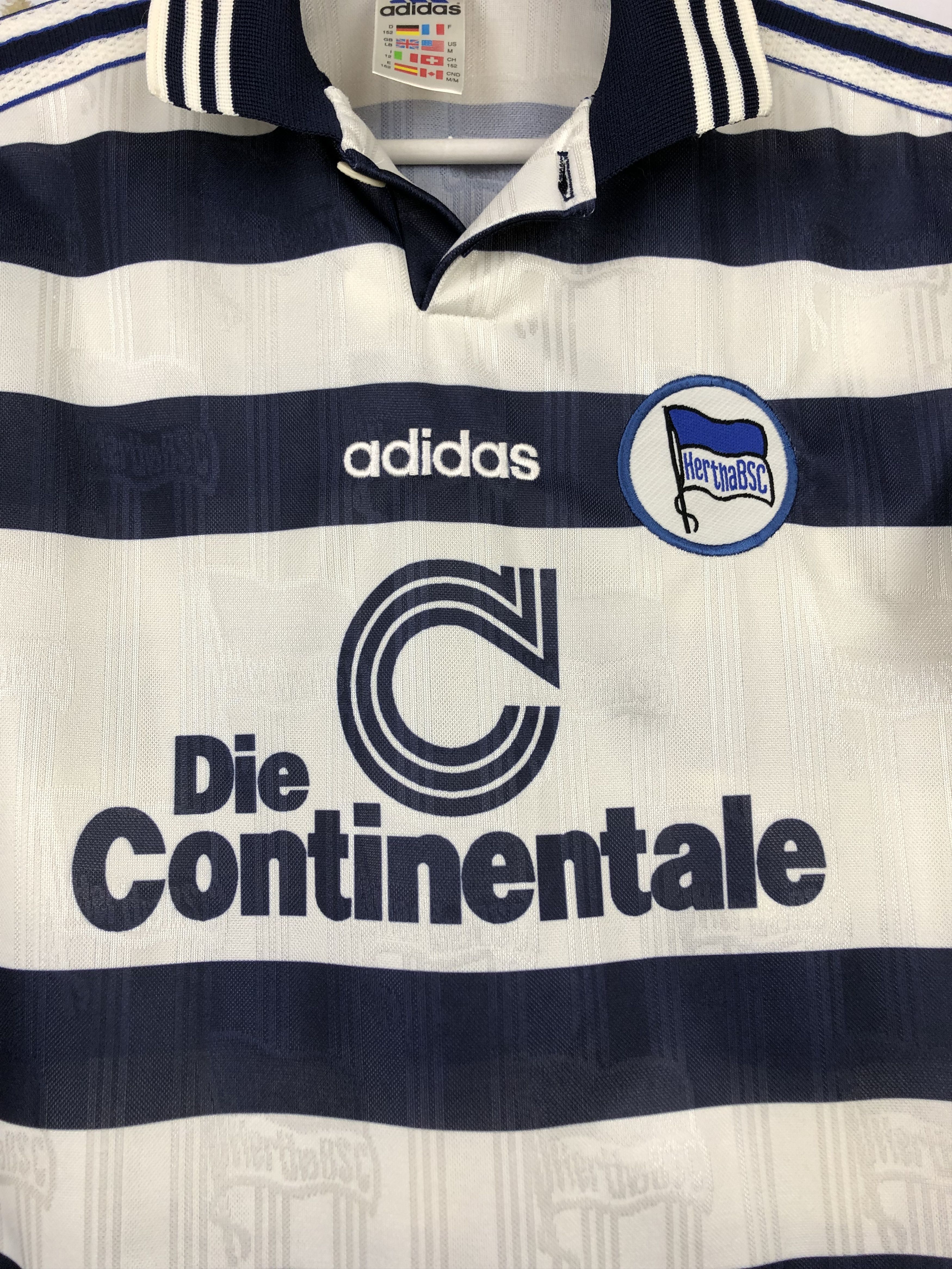 Adidas Hertha football shirt 1997 Soccer Adidas Jersey Sz Boys M Grailed