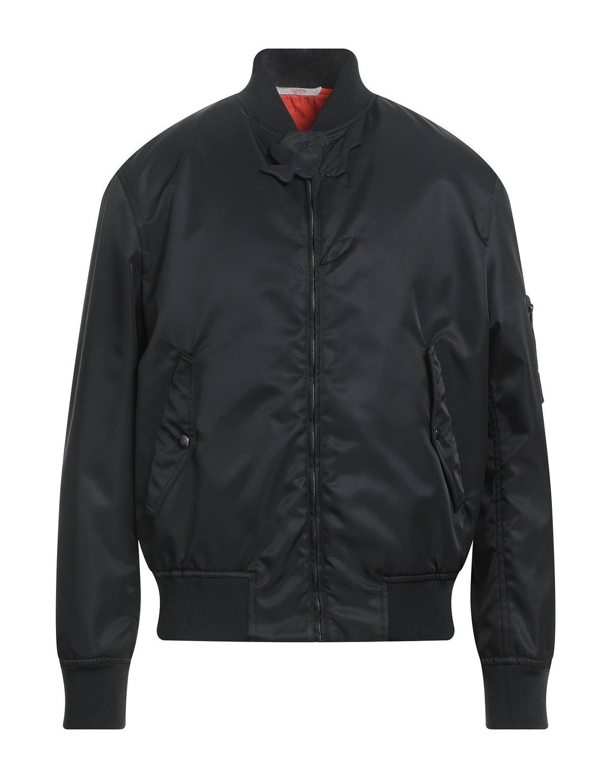 Valentino Valentino Men Bomber Black 3D flower Collar Size US S / EU 44-46 / 1 - 1 Thumbnail