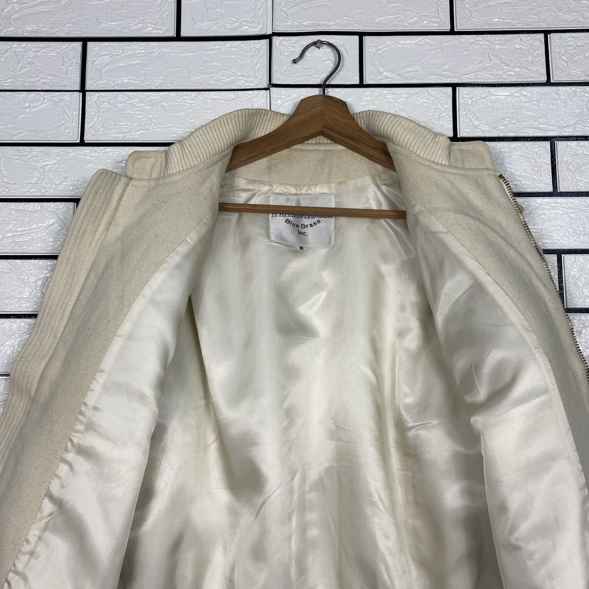 Japanese Brand 📌Vintage Wool Bomber Jacket Flint Lock Issey Miyake Size US M / EU 48-50 / 2 - 15 Thumbnail