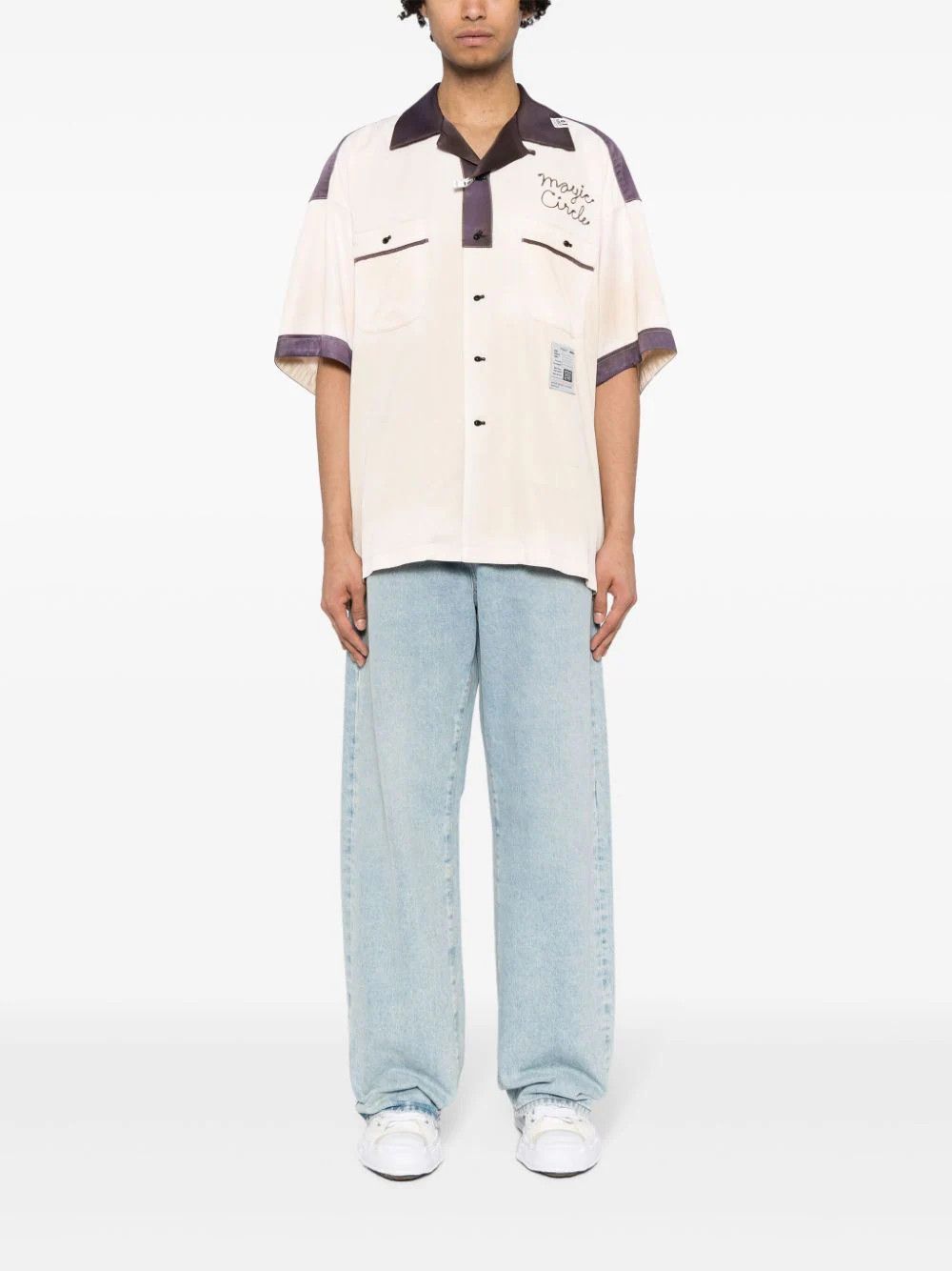 Maison MIHARA YASUHIRO o1mle0924 Bowling Short Sleeve Shirt in Multicolor Size US M / EU 48-50 / 2 - 2 Thumbnail