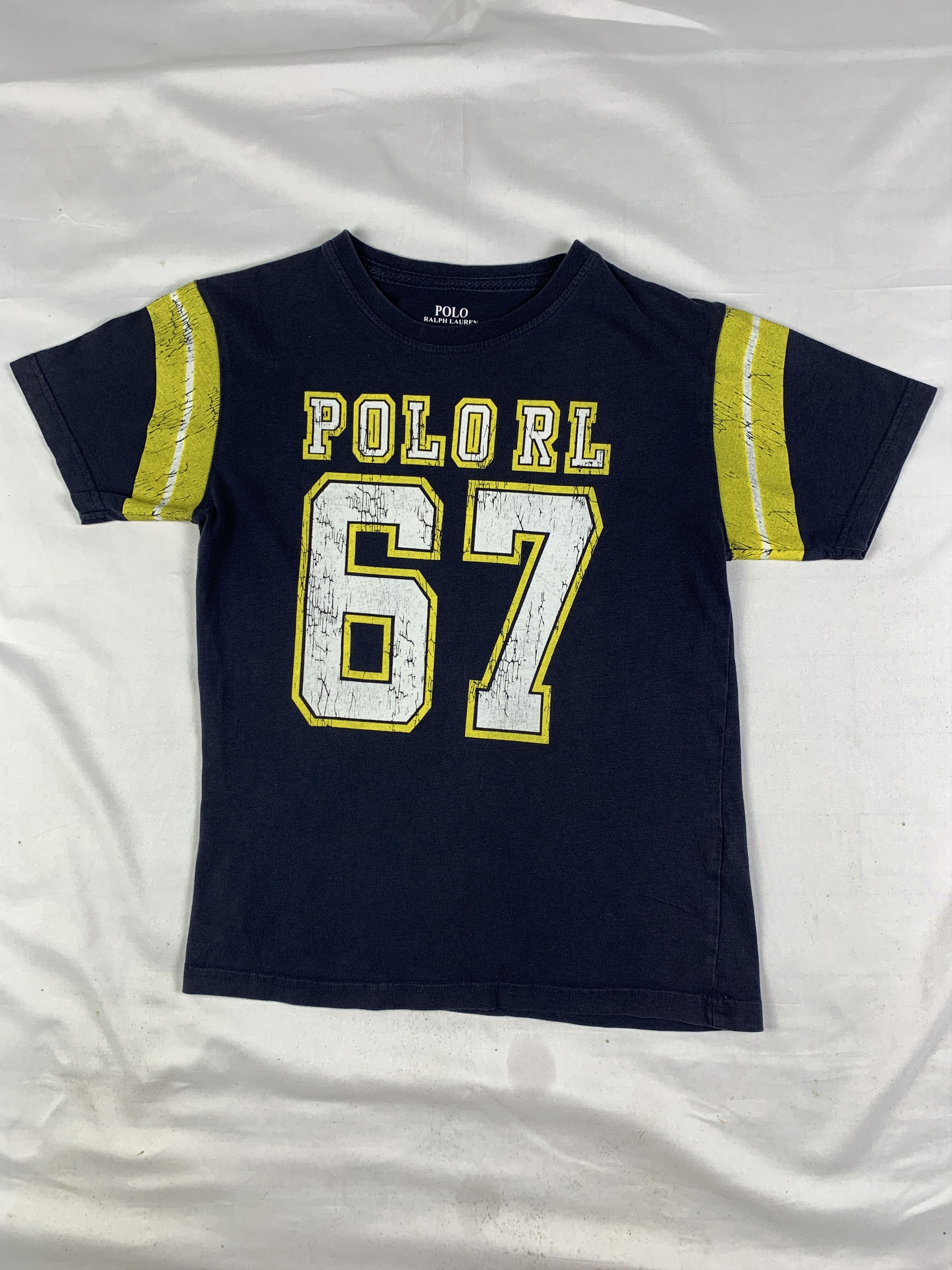 Polo Ralph Lauren Polo by Ralph Lauren Navy University Baby Tee (S) Size S / US 4 / IT 40 - 1 Thumbnail