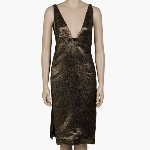 Diane von Furstenberg NWT Diane von Furstenberg Runway Metallic Backless Chastity Size M / US 6-8 / IT 42-44 - 3 Thumbnail