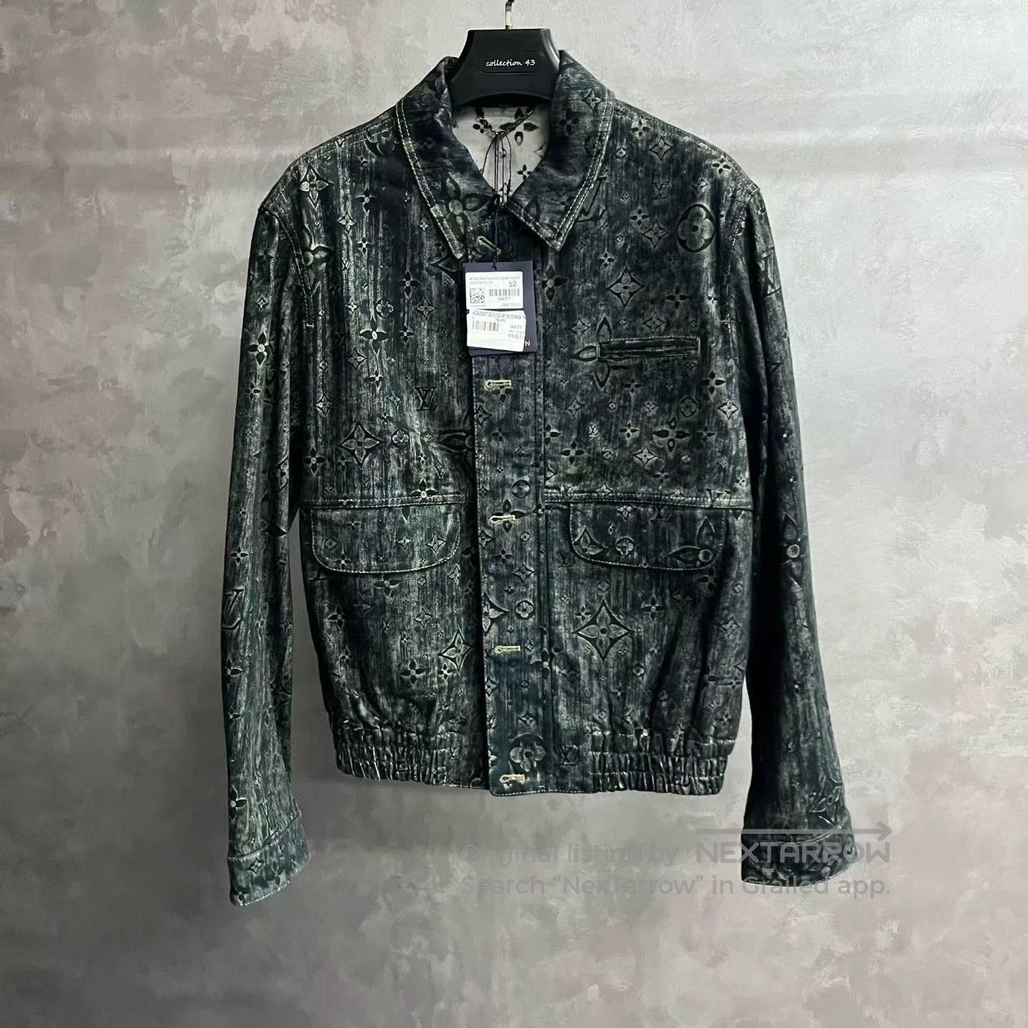 Louis Vuitton gray logo button-up long sleeve denim jacket. Size US L / EU 52-54 / 3 - 1 Thumbnail