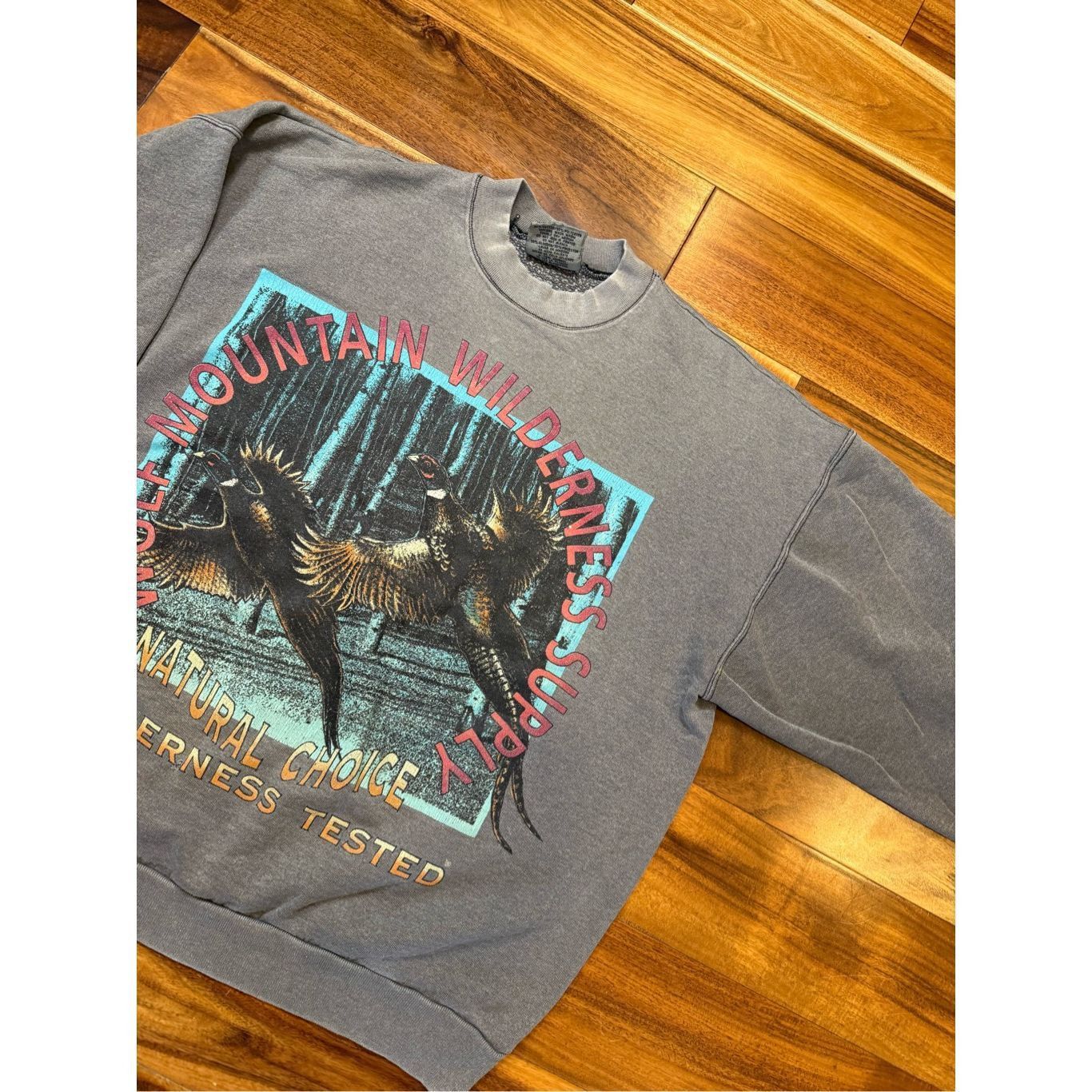 Vintage Size XL - Made In USA Wolf Mountain Wilderness supply Rare nature vintage 1990s Size US XL / EU 56 / 4 - 4 Thumbnail