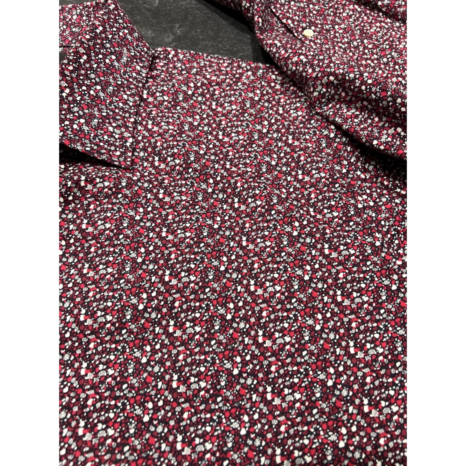 Bonobos Bonobos Men's Dress Shirt Long Sleeve Floral Pattern Stretch Red Size 18/37 Size US XXL / EU 58 / 5 - 4 Thumbnail