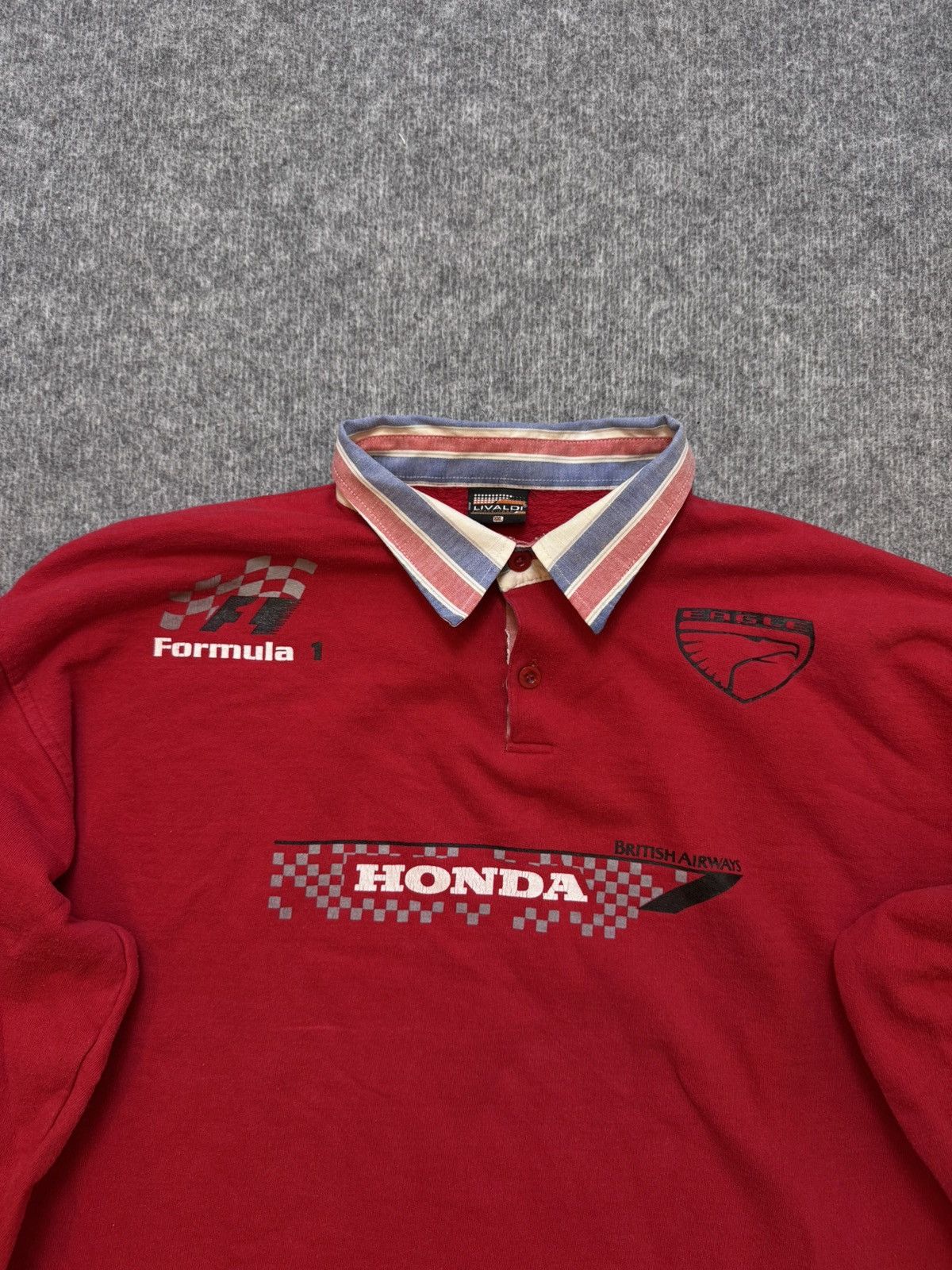 Vintage Vintage sweatshirt Racing Formula 1 Honda baggy 80’s Size US XXL / EU 58 / 5 - 2 Thumbnail