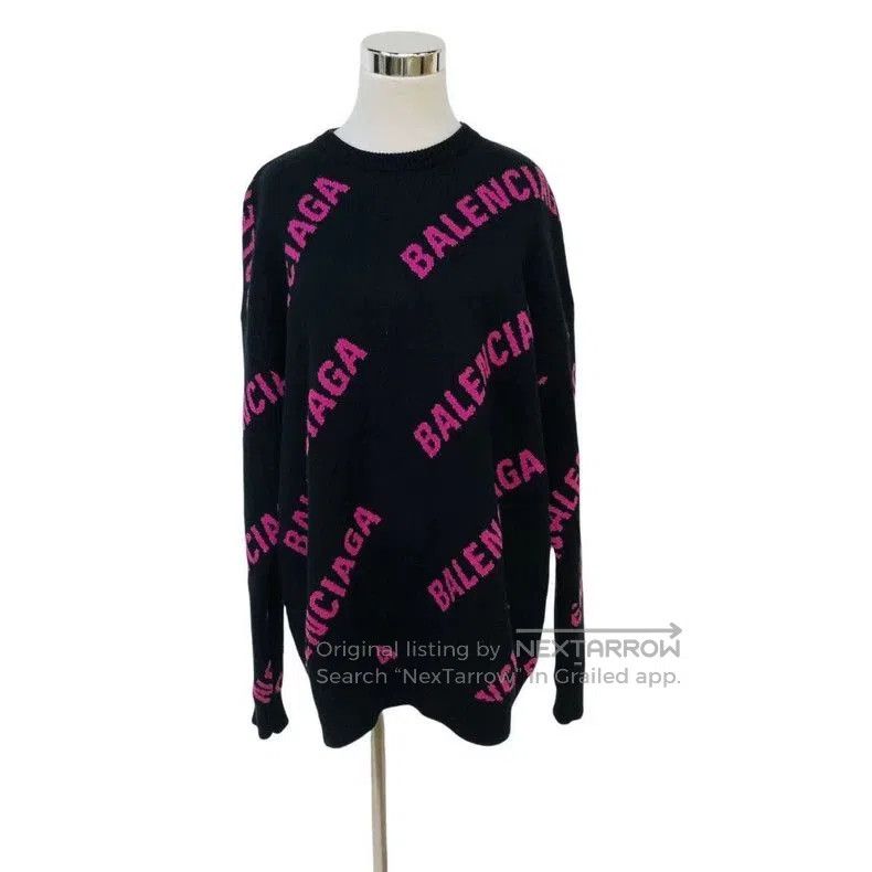 Balenciaga Balenciaga Logo Print Sweater S. Size US S / EU 44-46 / 1 - 1 Thumbnail