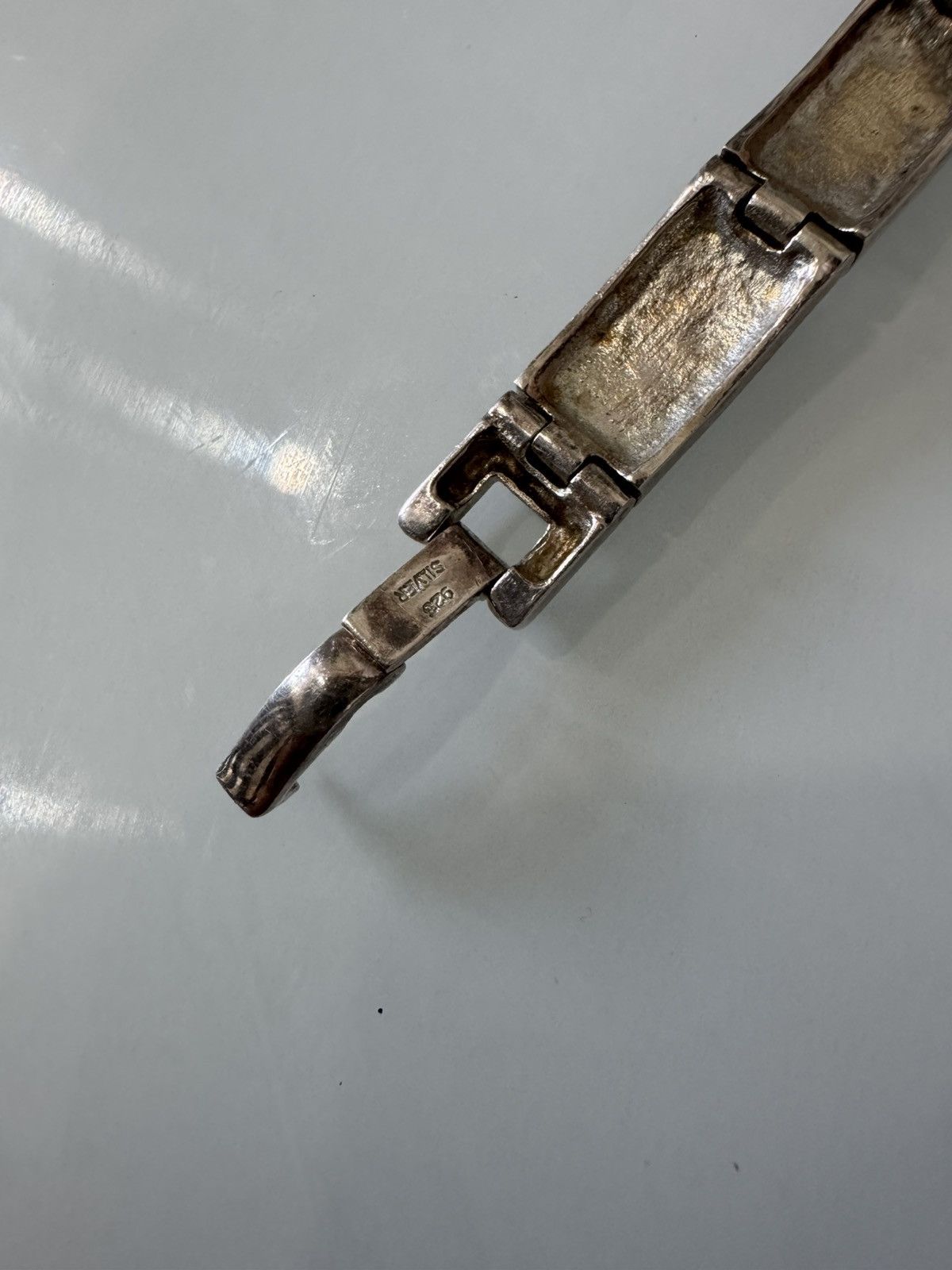 Other Geanni Sabatini Silver Watch Greek Key Bracelet Strap 19cm Size ONE SIZE - 6 Thumbnail