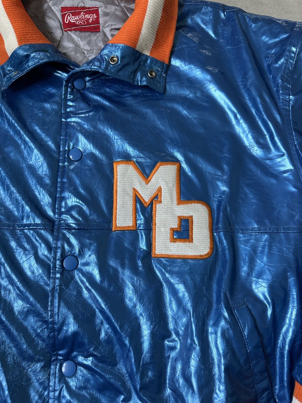 Japanese Brand VINTAGE RAWLINGS BASEBALL JACKET Size US XL / EU 56 / 4 - 5 Thumbnail