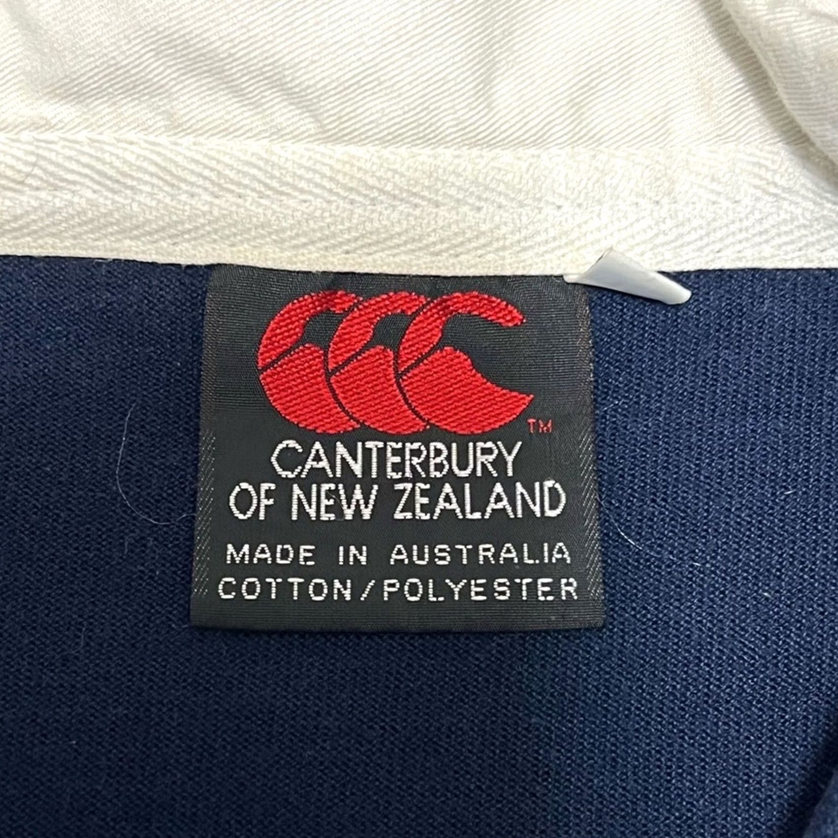 Vintage VINTAGE Canterbury of New Zealand Australia Polo Rugby Shirt Mens Large Blue 90s Size US L / EU 52-54 / 3 - 7 Thumbnail