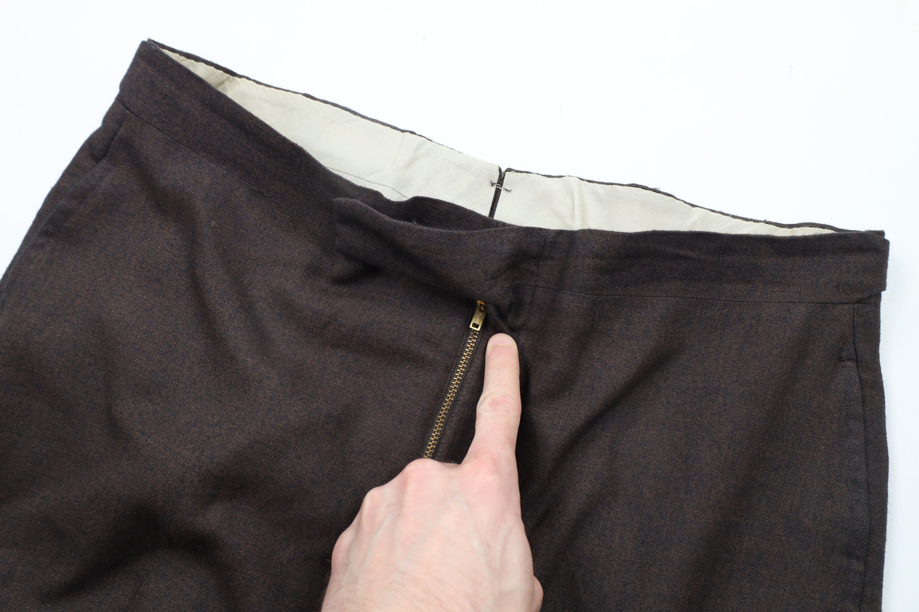 Vintage Vintage 50s 60s Streetwear Trousers Pants Heather Brown USA Size US 34 / EU 50 - 6 Thumbnail