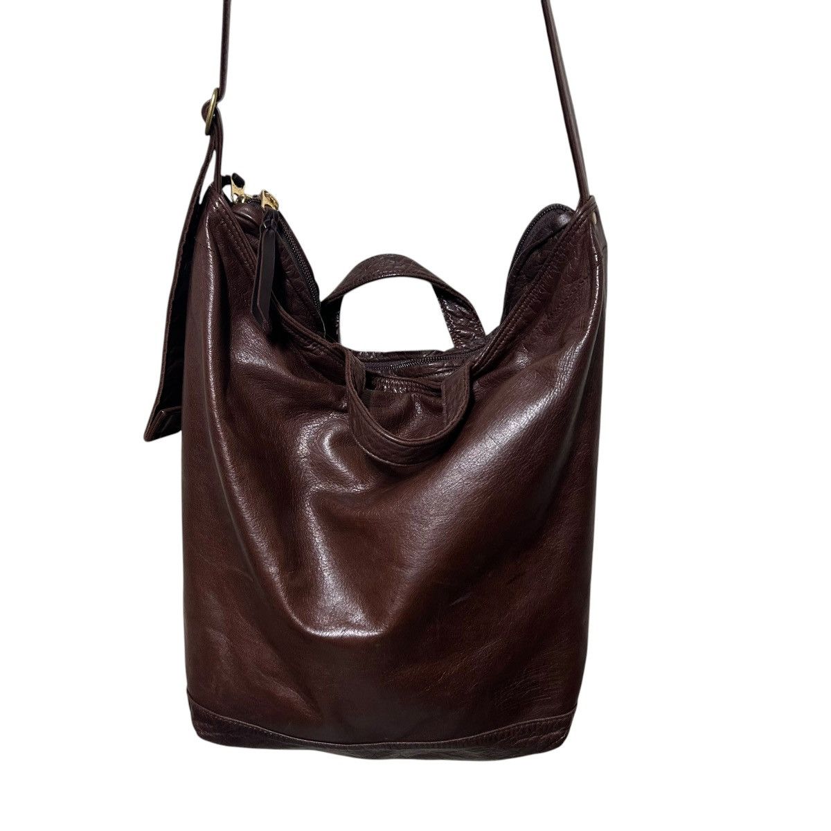 Porter 752 00s Porter Yoshida leather shoulder bag unisex brown Size ONE SIZE - 19 Thumbnail