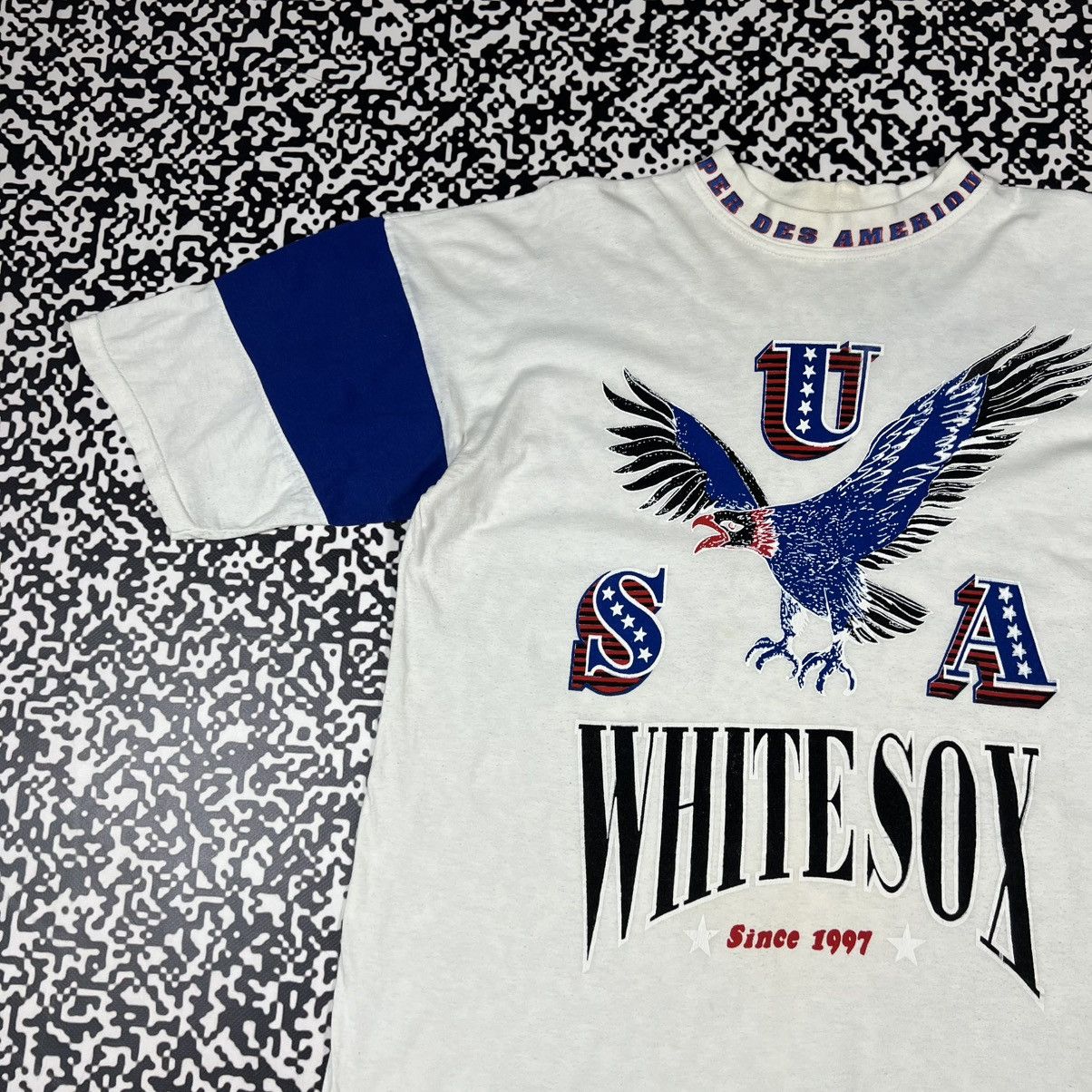 Vintage Vintage 90s White Sox MLB Retro Style Big Logo Boxy T-shirt Size US XL / EU 56 / 4 - 4 Thumbnail
