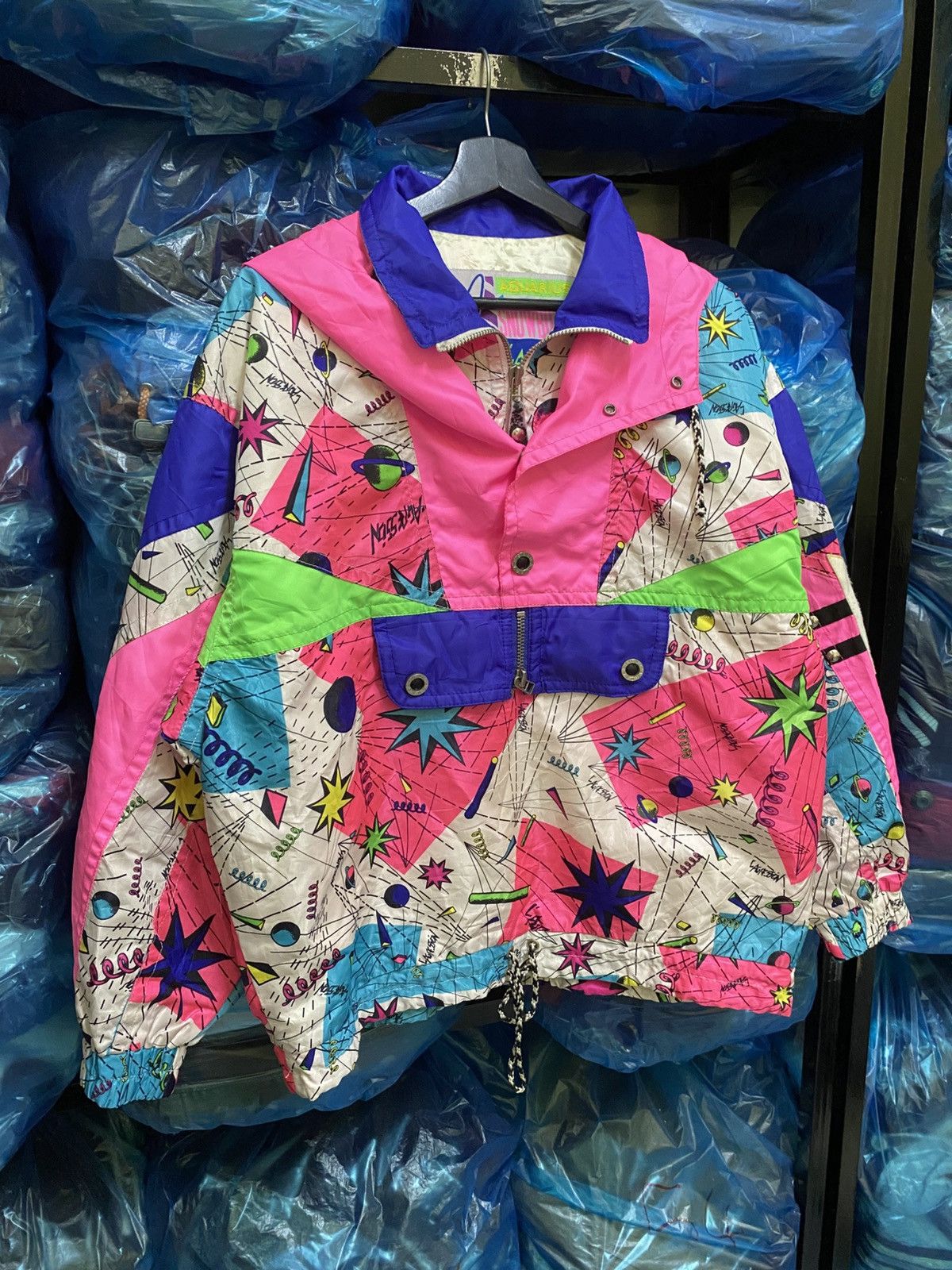 Japanese Brand Vintage 90s Aquarius Snowboard Jacket – Neon Ski Windbreaker Size US M / EU 48-50 / 2 - 5 Thumbnail