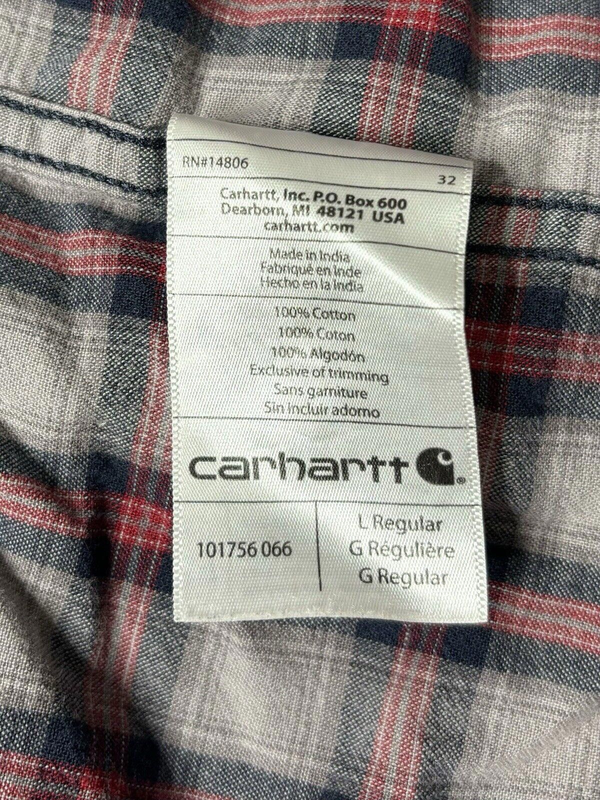 Carhartt Carhartt Flannel Shirt Men's Large Relaxed Fit Plaid Cotton Size US L / EU 52-54 / 3 - 9 Thumbnail