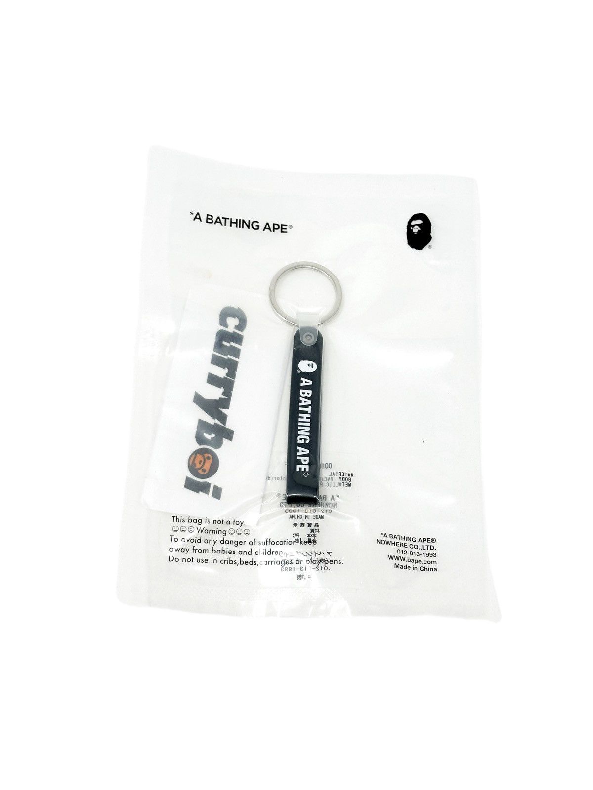 Bape Bape Rubber Loop Keychain Black Size ONE SIZE - 2 Thumbnail