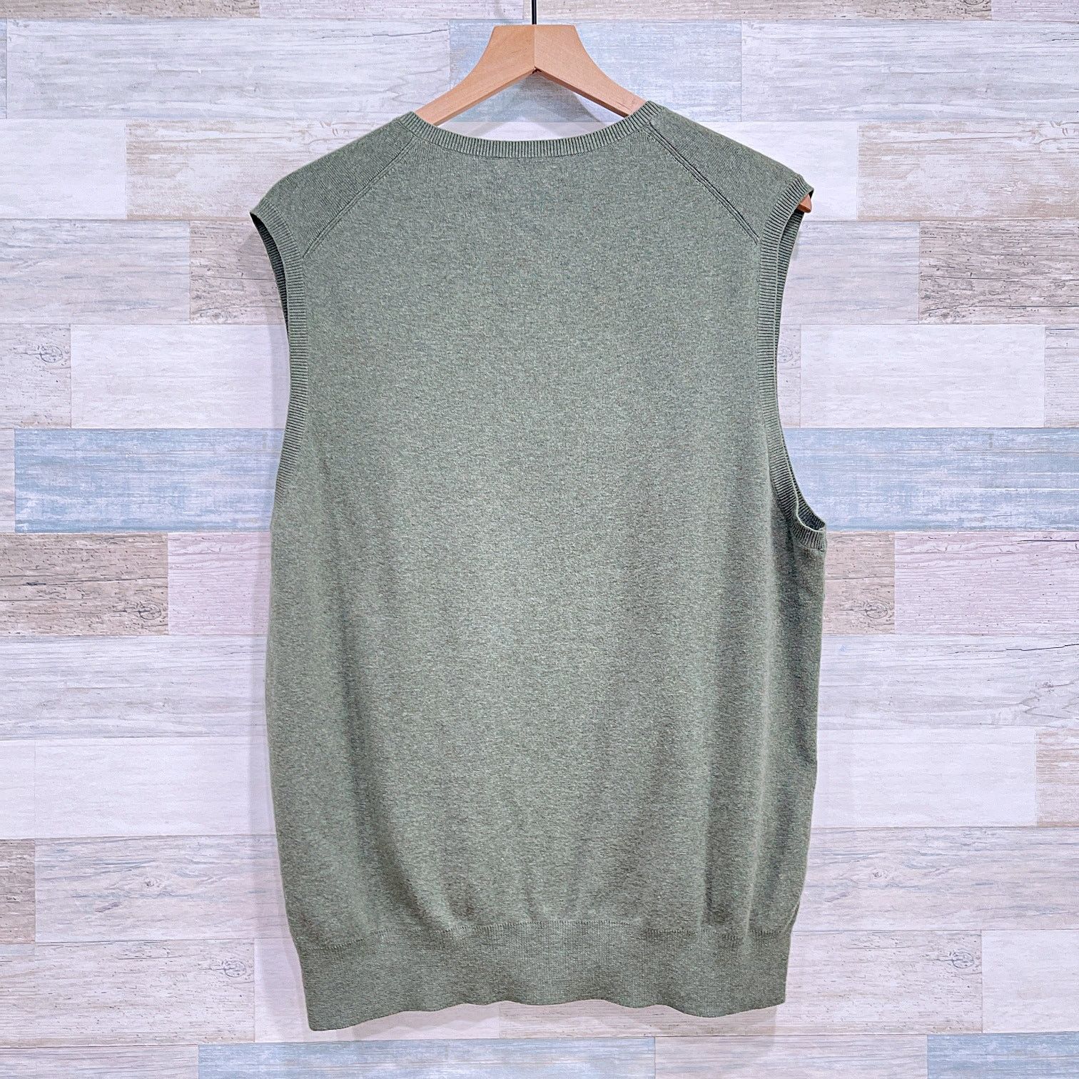 Polo Ralph Lauren POLO Ralph Lauren Pima Cotton Sweater Vest Green Mens Large Size US L / EU 52-54 / 3 - 4 Thumbnail