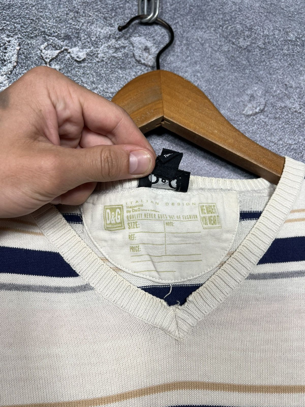 Dolce & Gabbana Vintage Dolce Gabbana V Check Jumper Sweater Size US M / EU 48-50 / 2 - 8 Thumbnail
