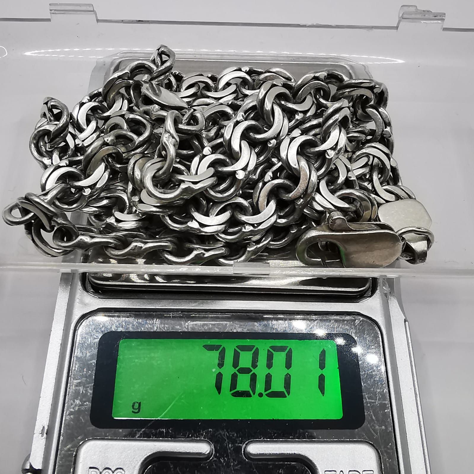 Sterling Silver Vintage Massive Chain, 925 Sterling Silver, 78,01g Size ONE SIZE - 4 Thumbnail