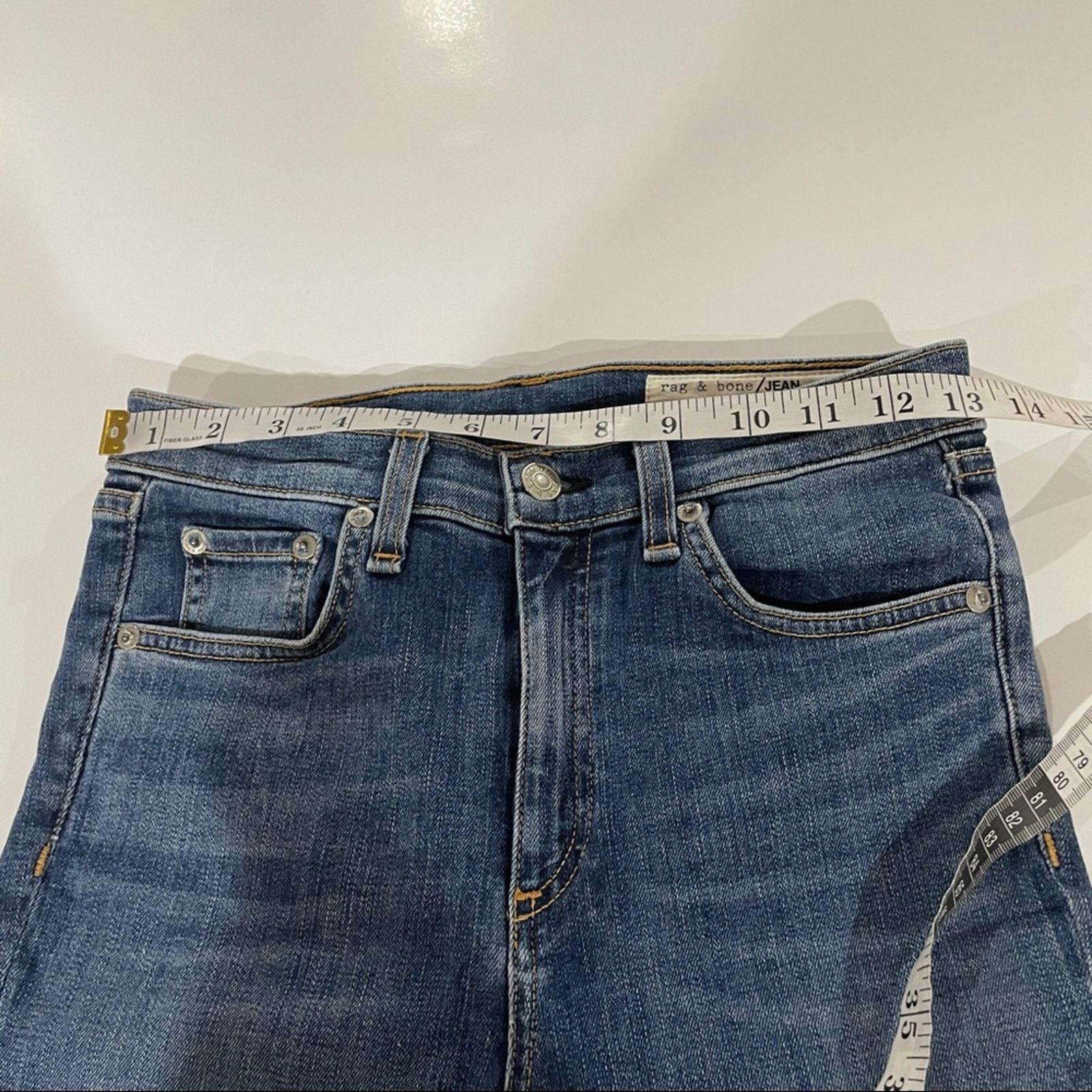 Rag & Bone Rag & Bone Hana High Slim Fit Cropped Bootcut Fringe Jeans Size 26" / US 2 / IT 38 - 9 Thumbnail