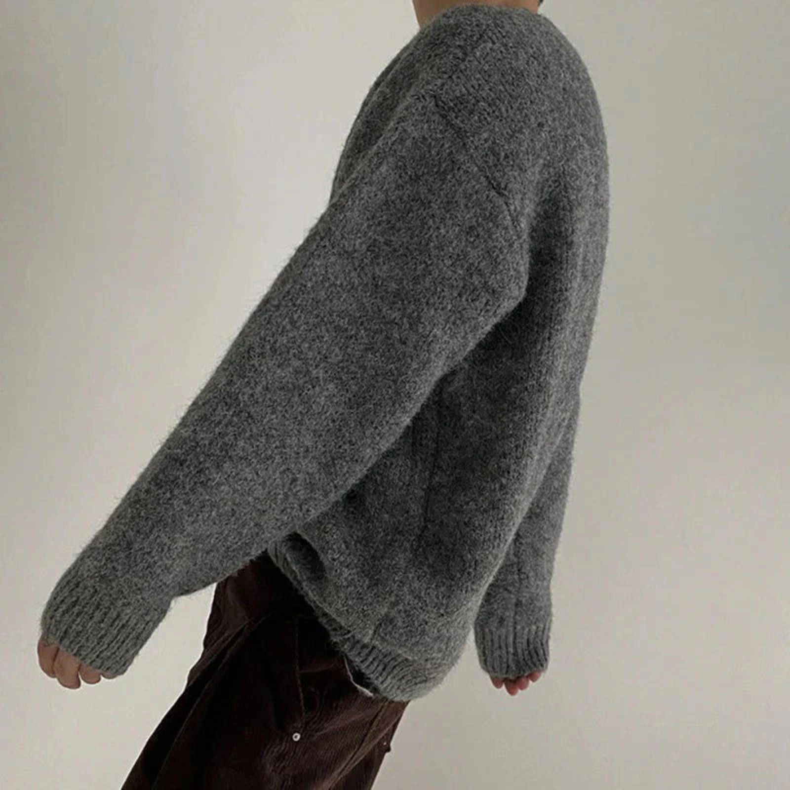 Vintage Autumn Knit Crew Neck Sweater Size US M / EU 48-50 / 2 - 2 Thumbnail