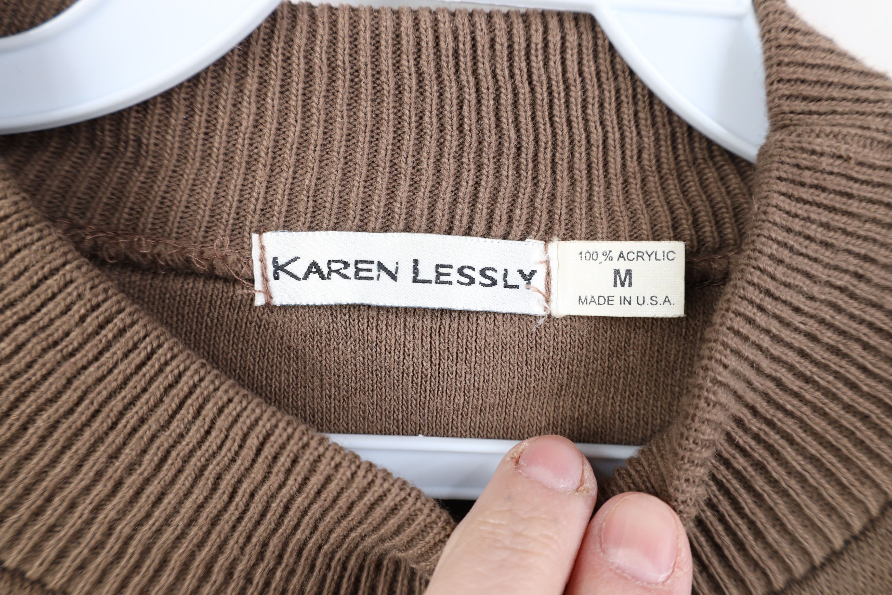 Vintage Vintage 90s Streetwear Ribbed Knit Pocket Sweater USA Size M / US 6-8 / IT 42-44 - 4 Thumbnail