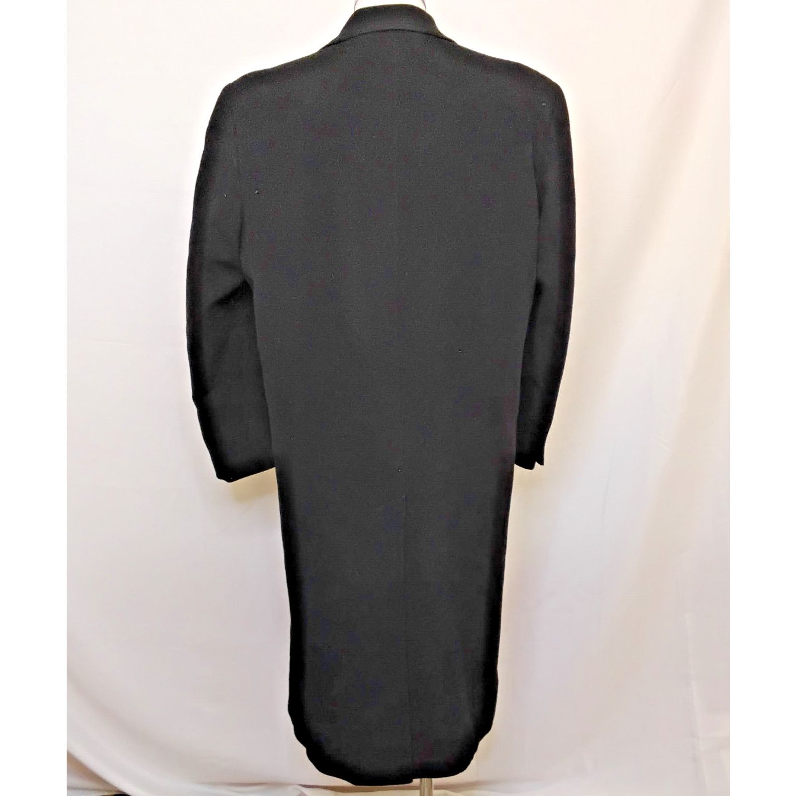 Other Christian Aujard Peacoat Men's 46 Chest Black Cashmere Blend Size US L / EU 52-54 / 3 - 3 Thumbnail