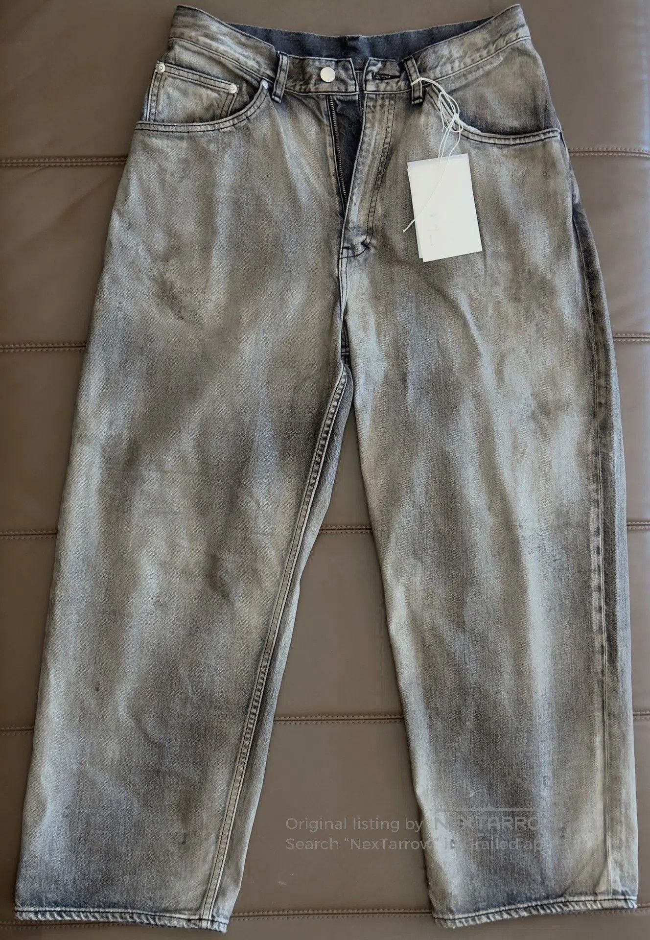 ANACHRONORM Japanese Washed Vintage Straight Jeans. Size US 32 / EU 48 - 1 Thumbnail
