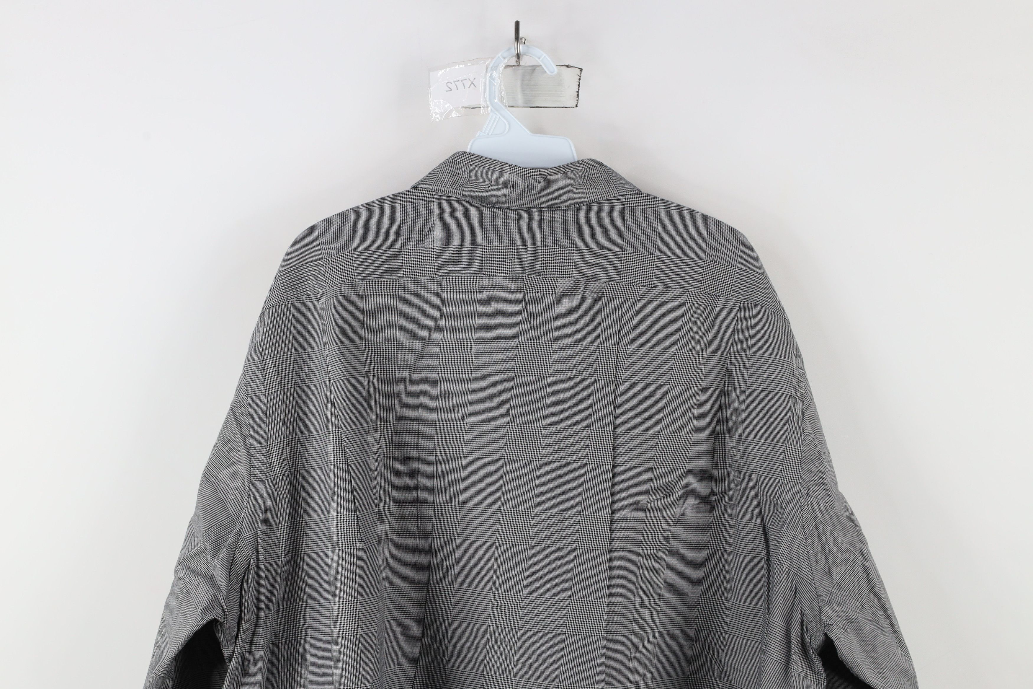 Ralph Lauren × Vintage Vintage 90s Ralph Lauren Houndstooth Plaid Button Shirt Size US XXL / EU 58 / 5 - 9 Thumbnail