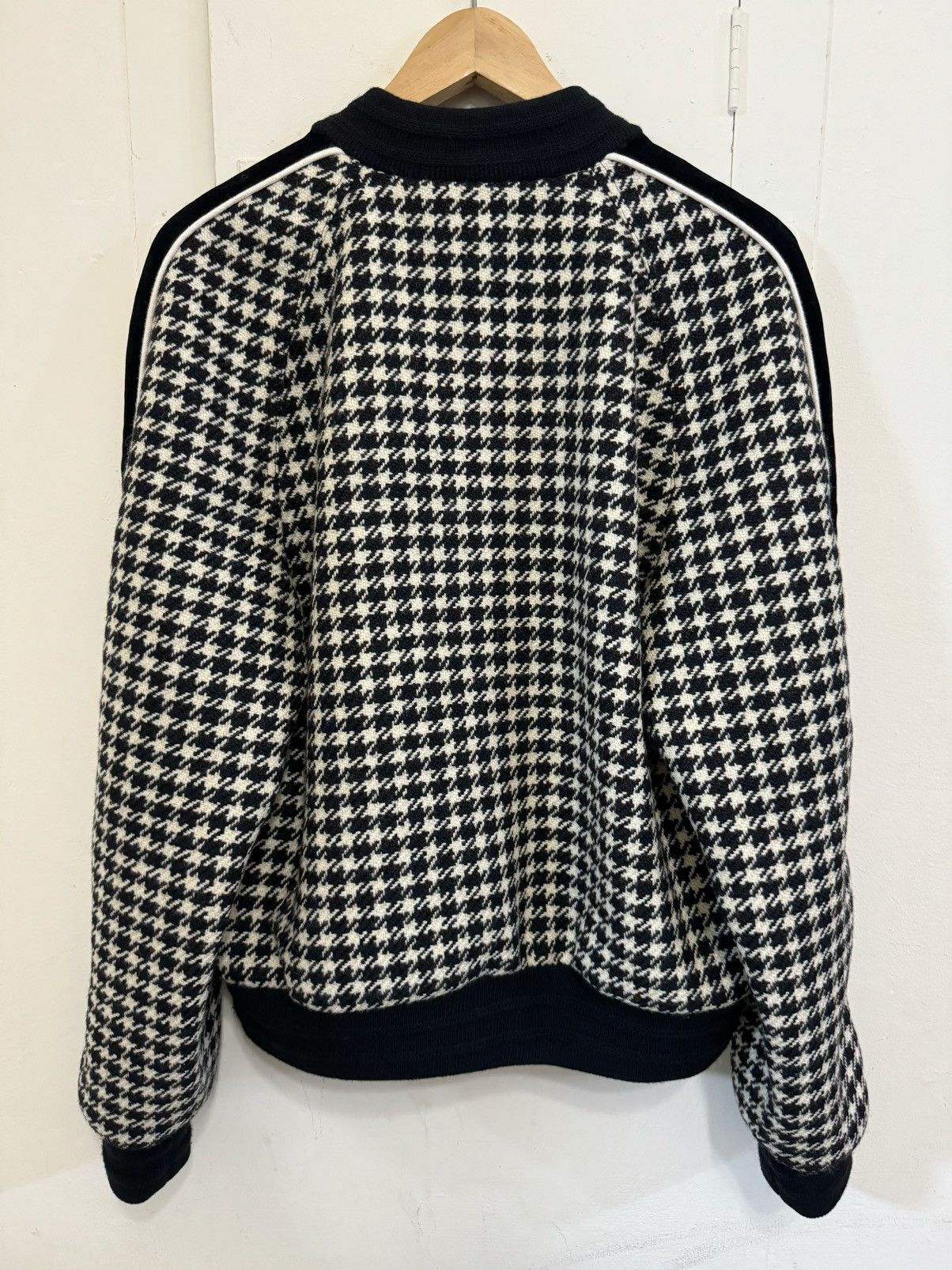 Gucci Harry Styles HA HA HA Houndstooth Dove Heart Bomber Jacket Size US M / EU 48-50 / 2 - 2 Thumbnail