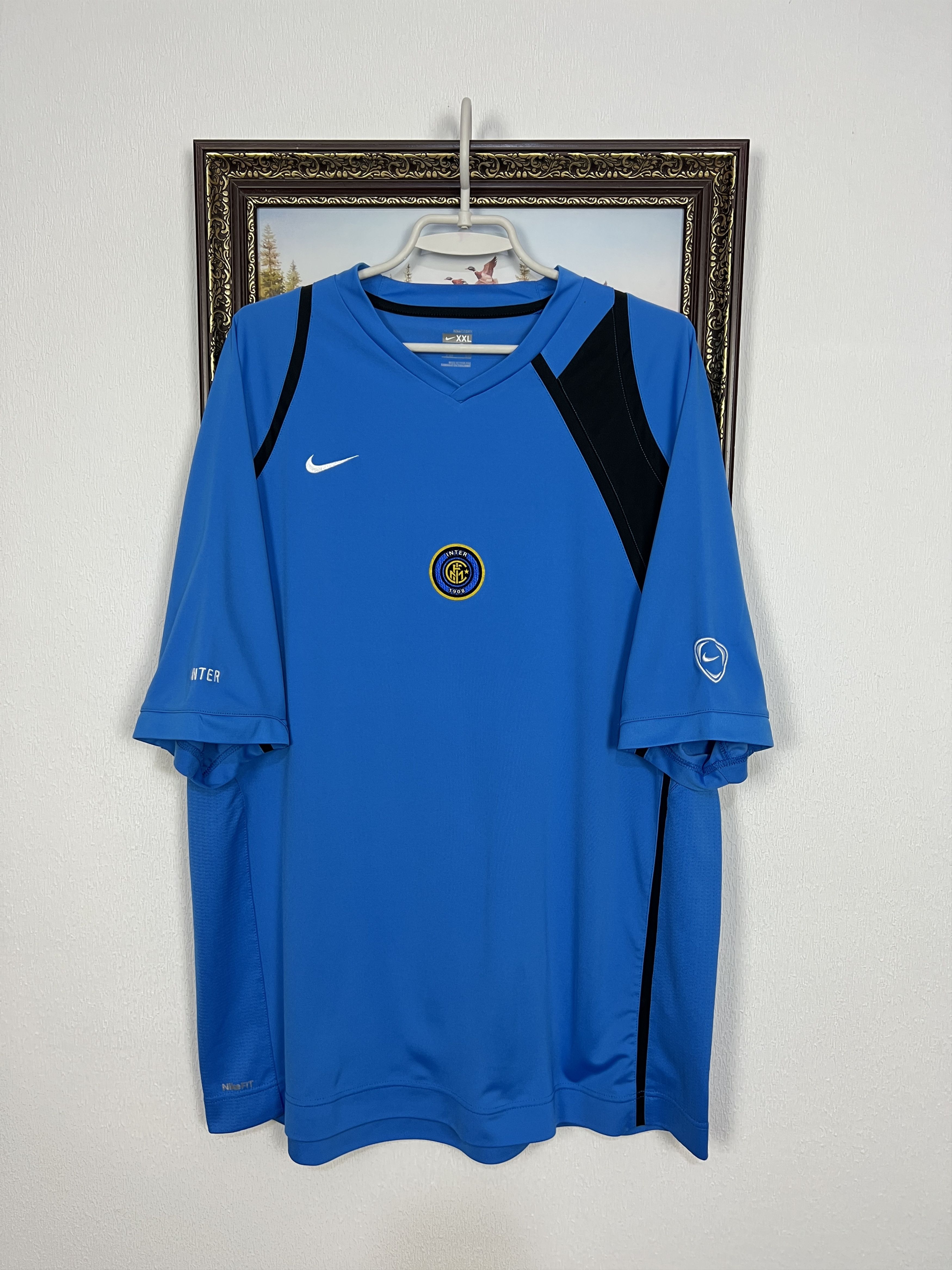 Vintage Nike Inter Milan Football Train Shirt Soccer Maglia