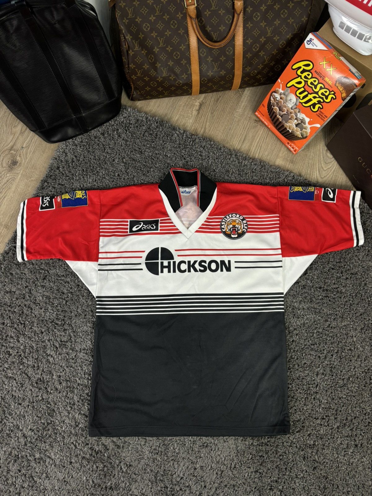 Asics ASICS CASTLEFORD TIGERS 1995 RUGBY JERSEY VINTAGE Size US L / EU 52-54 / 3 - 1 Thumbnail