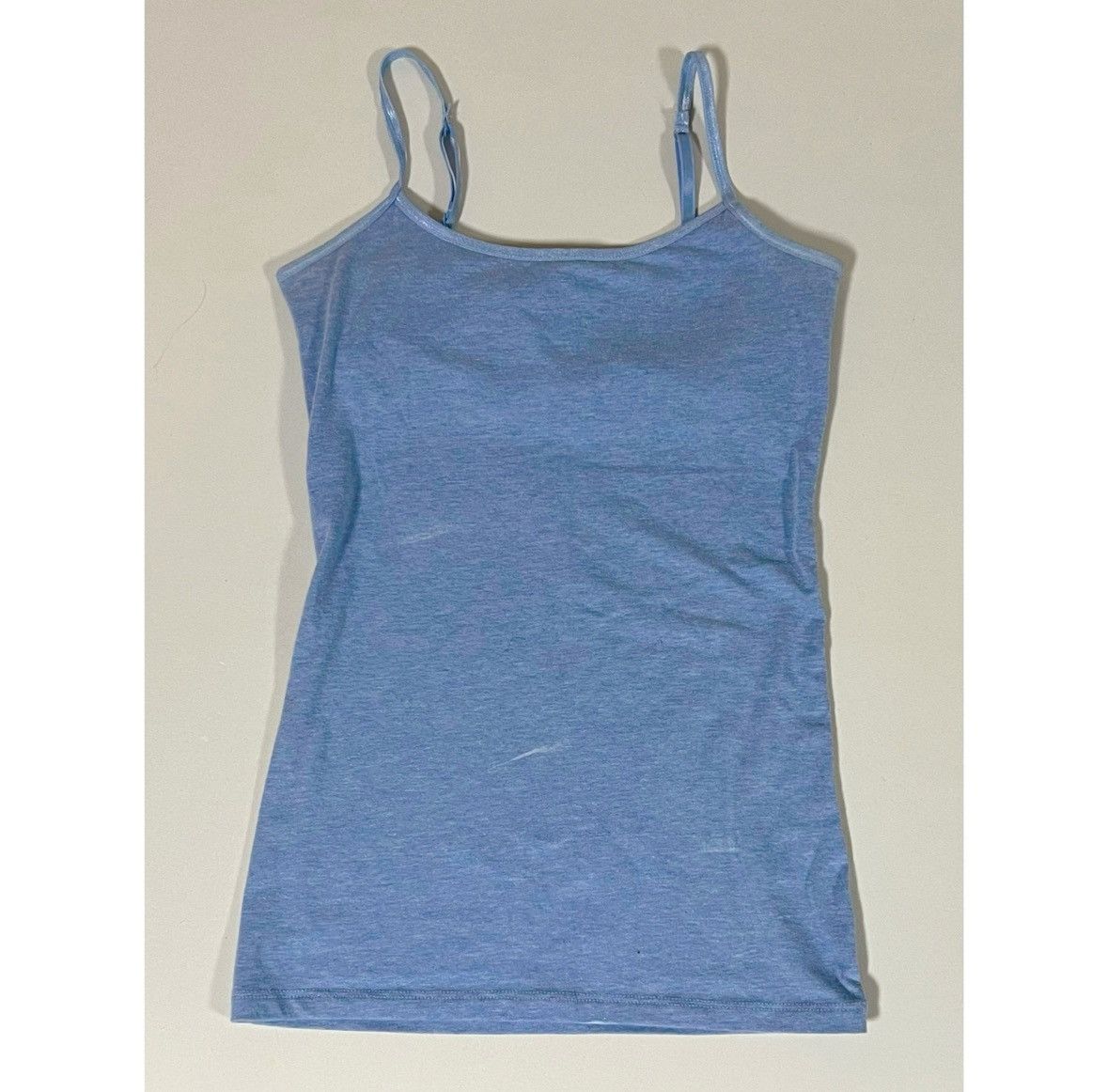 Vintage SO Blue Marled Cami Shelf-Bra Camisole Tank Top Shirt XS 🩵 Size XS / US 0-2 / IT 36-38 - 1 Thumbnail