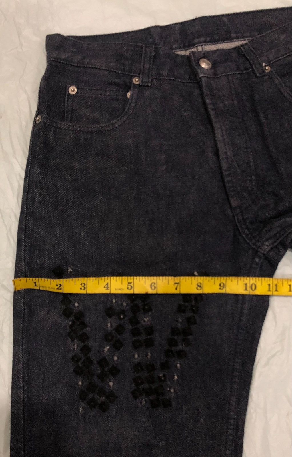 Walter Van Beirendonck ▶️ W&LT /Walter Van Beirendonck Aw97 Studded Jeans Size US 30 / EU 46 - 21 Thumbnail