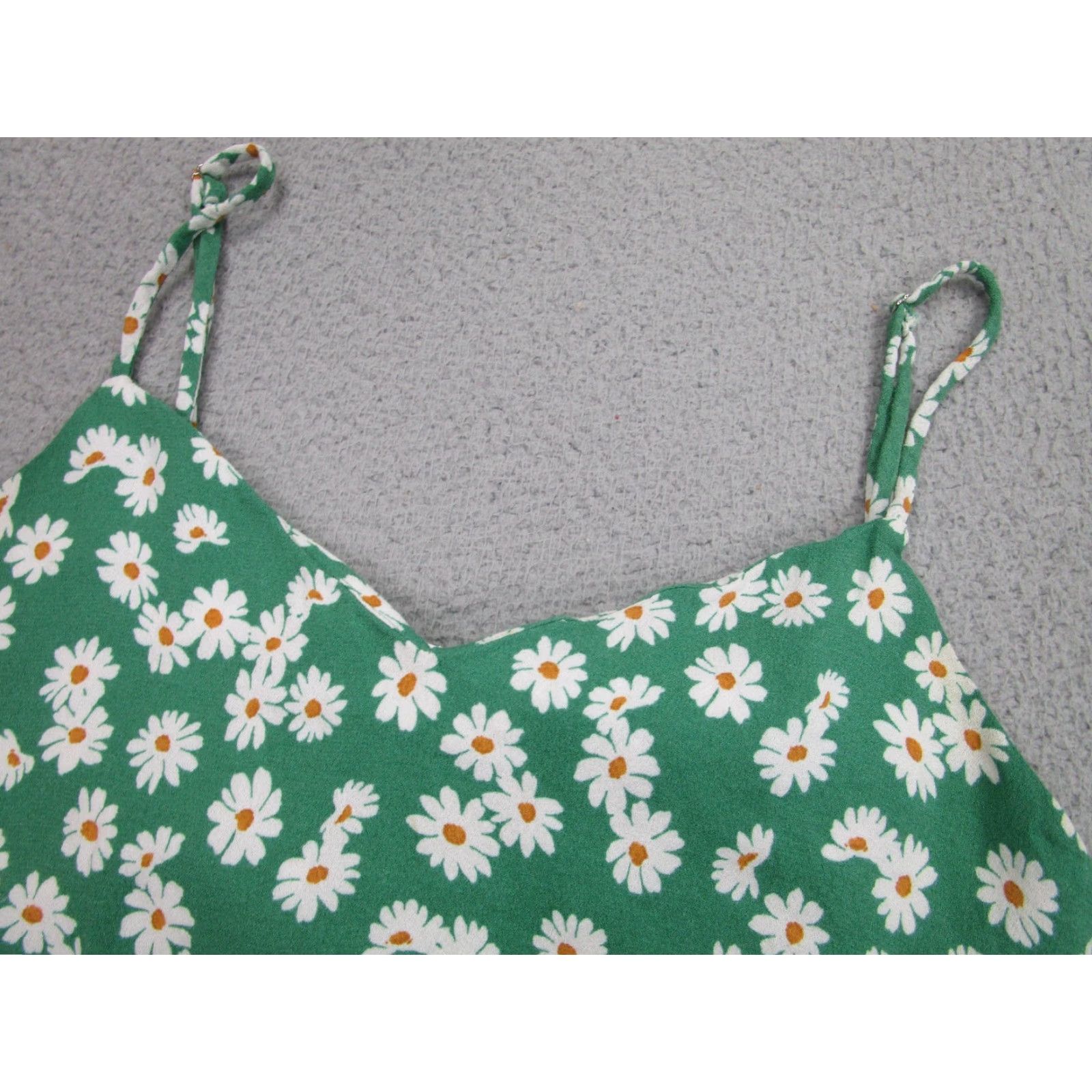 Reformation Reformation Top Womens Medium Green Daisy Floral Slip Spaghetti Strap Mini Dress Size M / US 6-8 / IT 42-44 - 3 Thumbnail