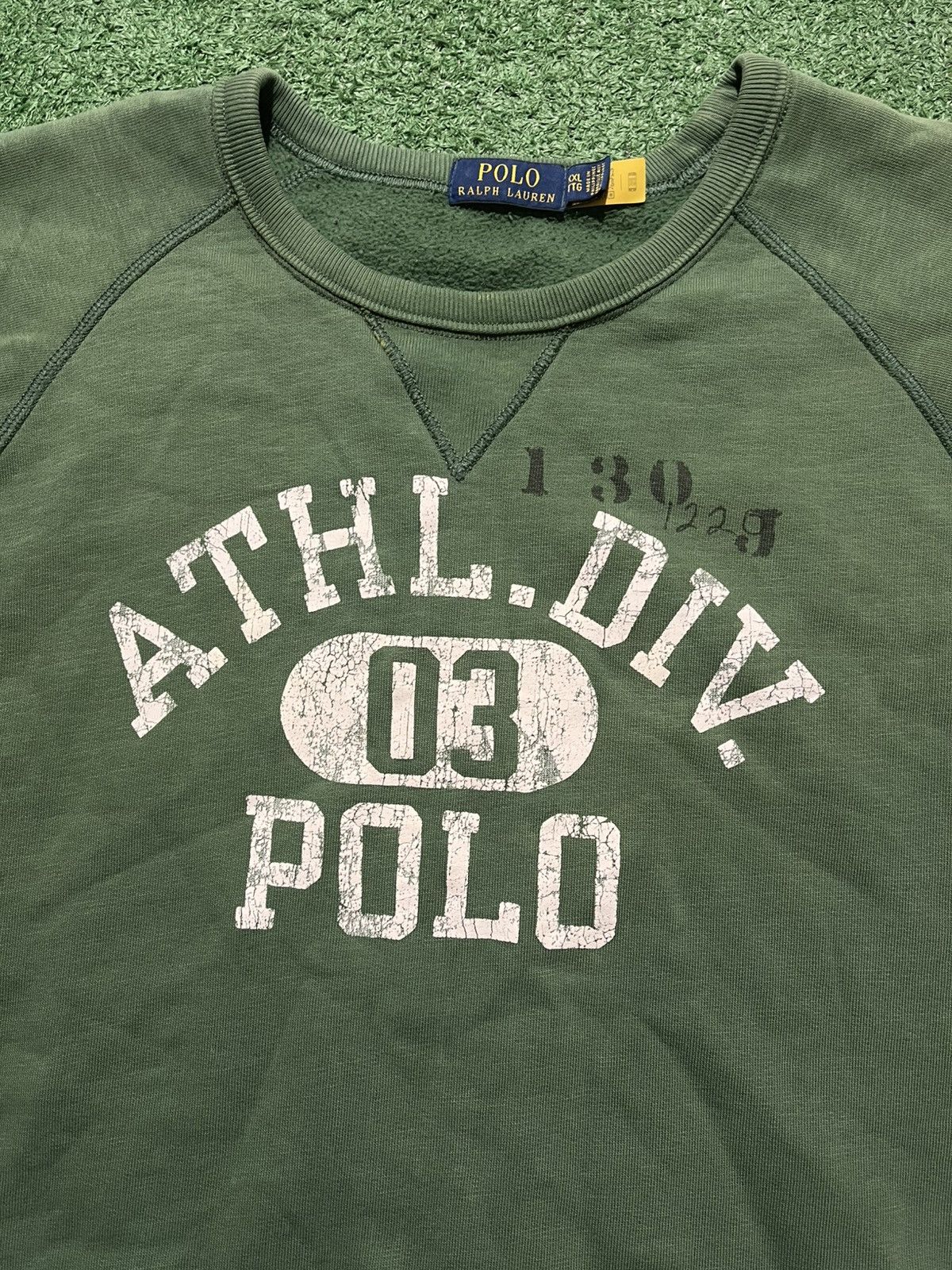 Polo Ralph Lauren Polo ralph lauren vintage sweatshirt khaki boxy Size US XXL / EU 58 / 5 - 2 Thumbnail