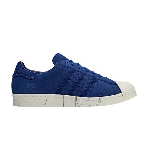 Adidas × Y-3 o1mle0426 Superstar Low-Top Sneakers in Ink Blue/White Size US 8.5 / EU 41-42 - 1 Preview