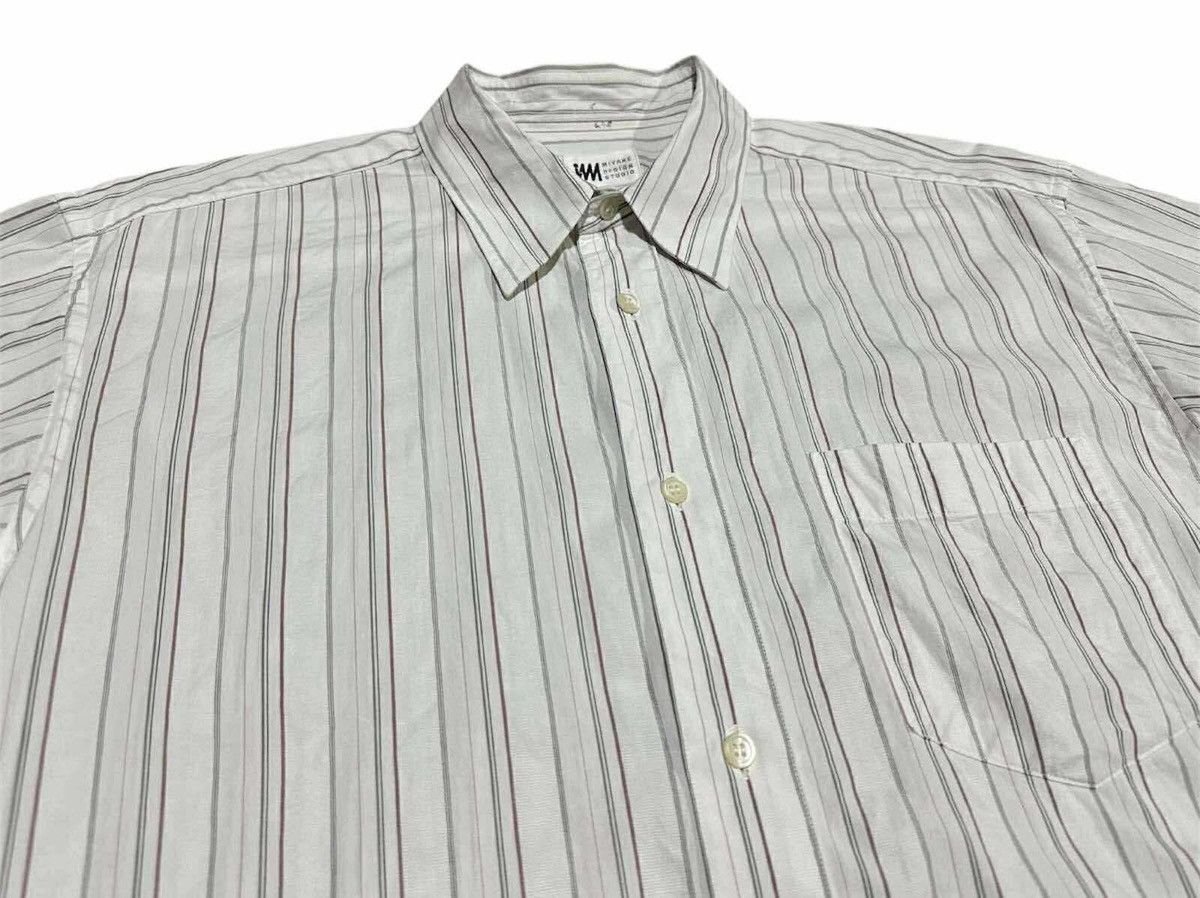 Issey Miyake 🔥Vintage IM Issey Miyake Design Studio Striped Shirt Ss Size US XL / EU 56 / 4 - 4 Thumbnail