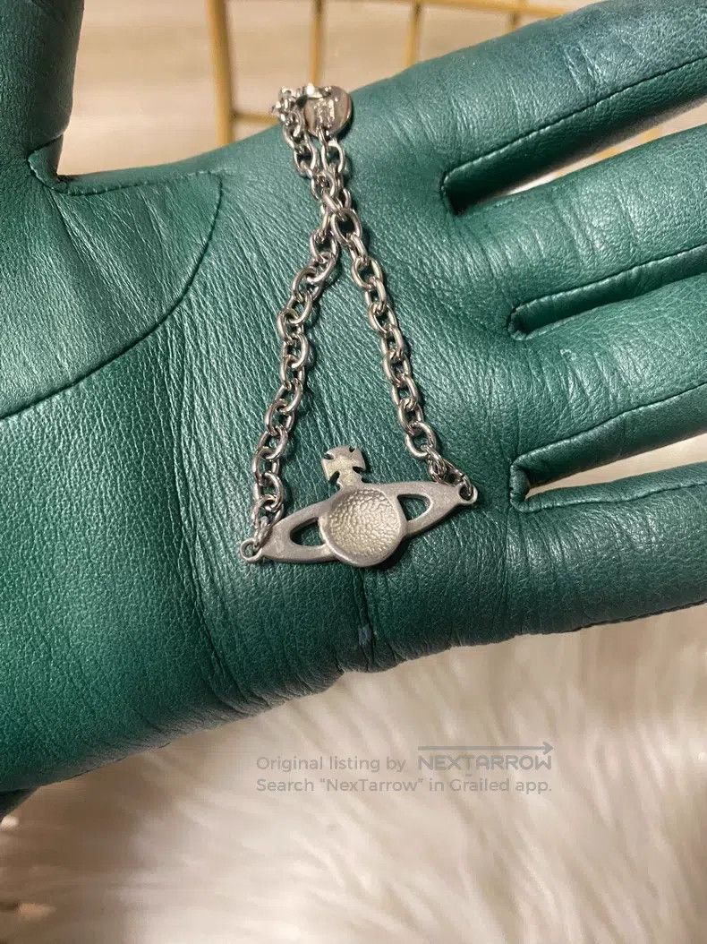 Vivienne Westwood Vivienne Westwood Vintage white diamond flat bracelet Size ONE SIZE - 2 Thumbnail