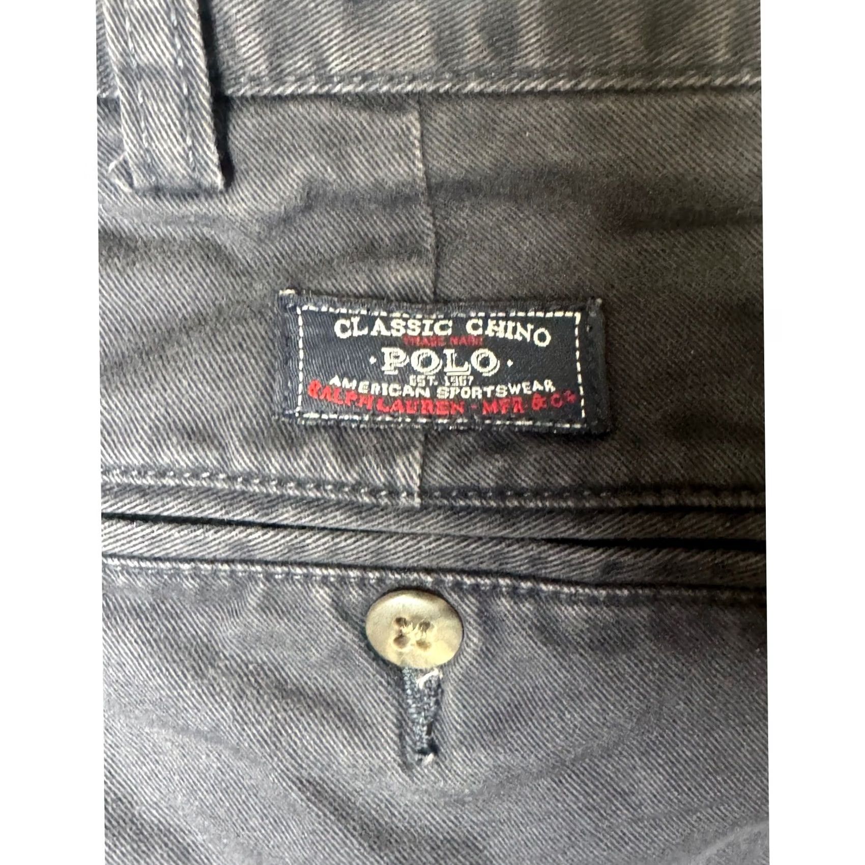 Polo Ralph Lauren Polo Ralph Lauren Mens Chino Hammond Pants Dark Gray 40x32 Size US L / EU 52-54 / 3 - 6 Thumbnail