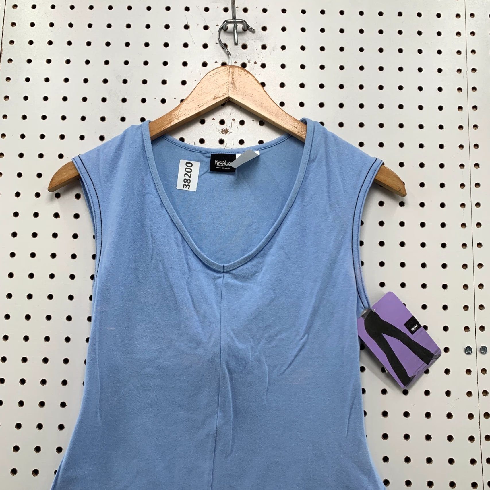 Mossimo VINTAGE Mossimo Sleeveless Tank Top Womens Large Blue V-Neck USA 2000s NWT Size L / US 10 / IT 46 - 2 Thumbnail
