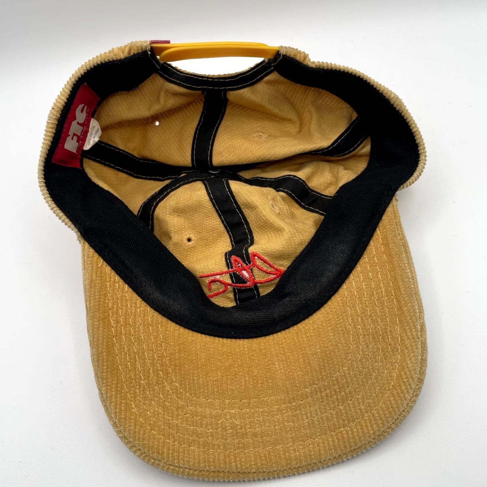 Vintage VINTAGE For The City Hat Cap Mens Beige Embroidered Cotton Corduroy Snapback Size ONE SIZE - 6 Thumbnail