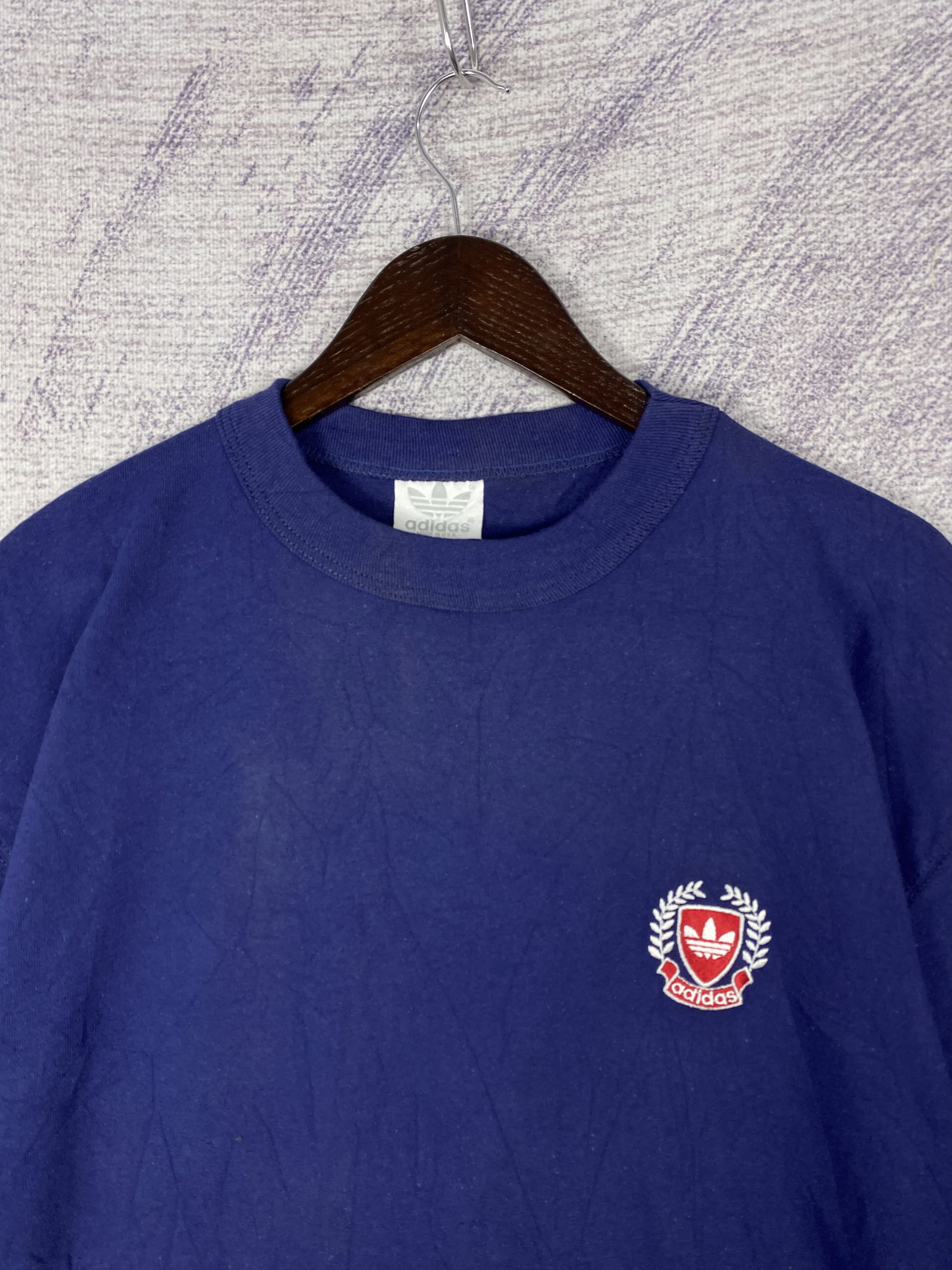 Adidas Vintage Adidas Crewneck T-Shirts Size US M / EU 48-50 / 2 - 2 Thumbnail
