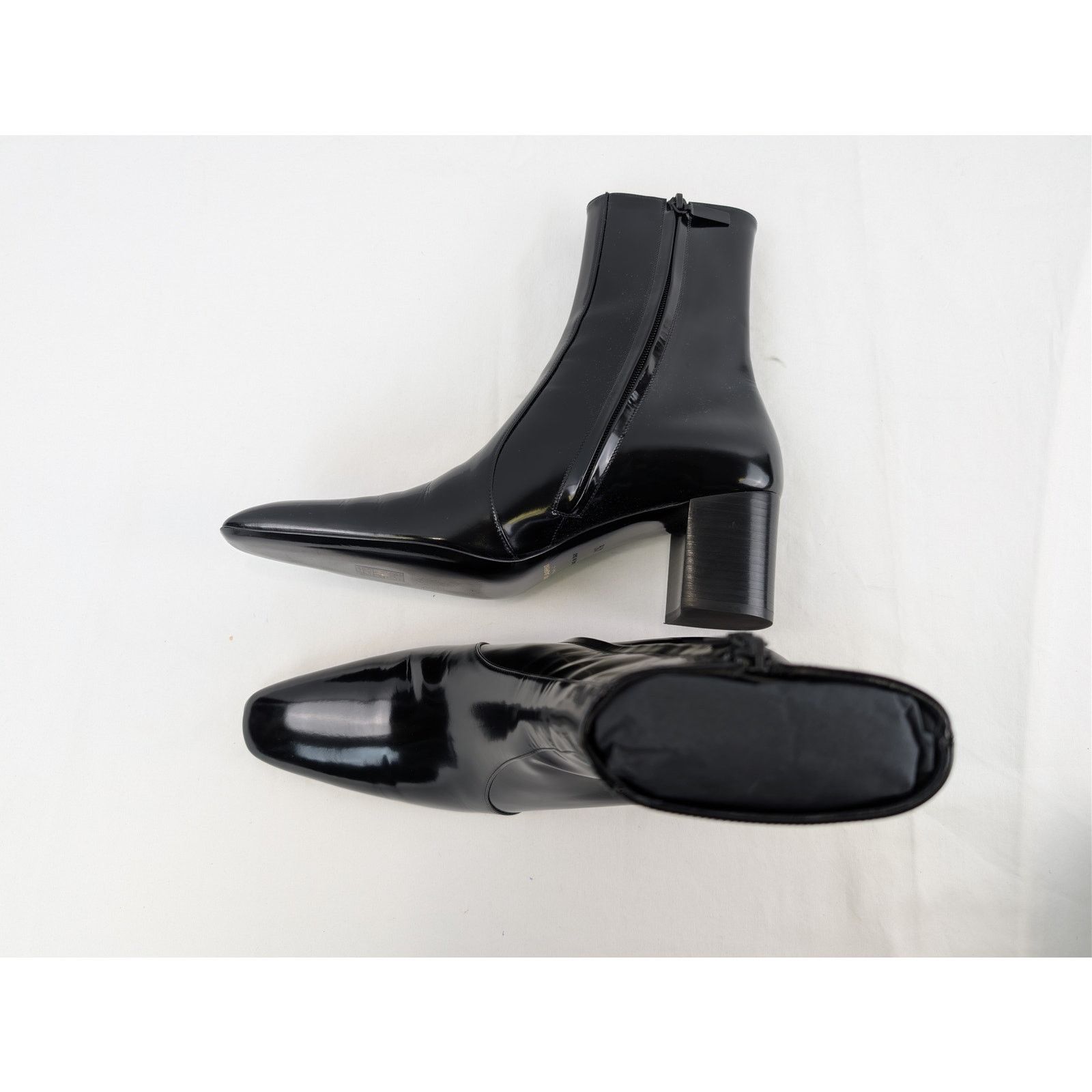 Saint Laurent Paris o1rshd1 / 555 / XIV 70 Zipped Boots in Black Size US 8.5 / EU 41-42 - 1 Thumbnail