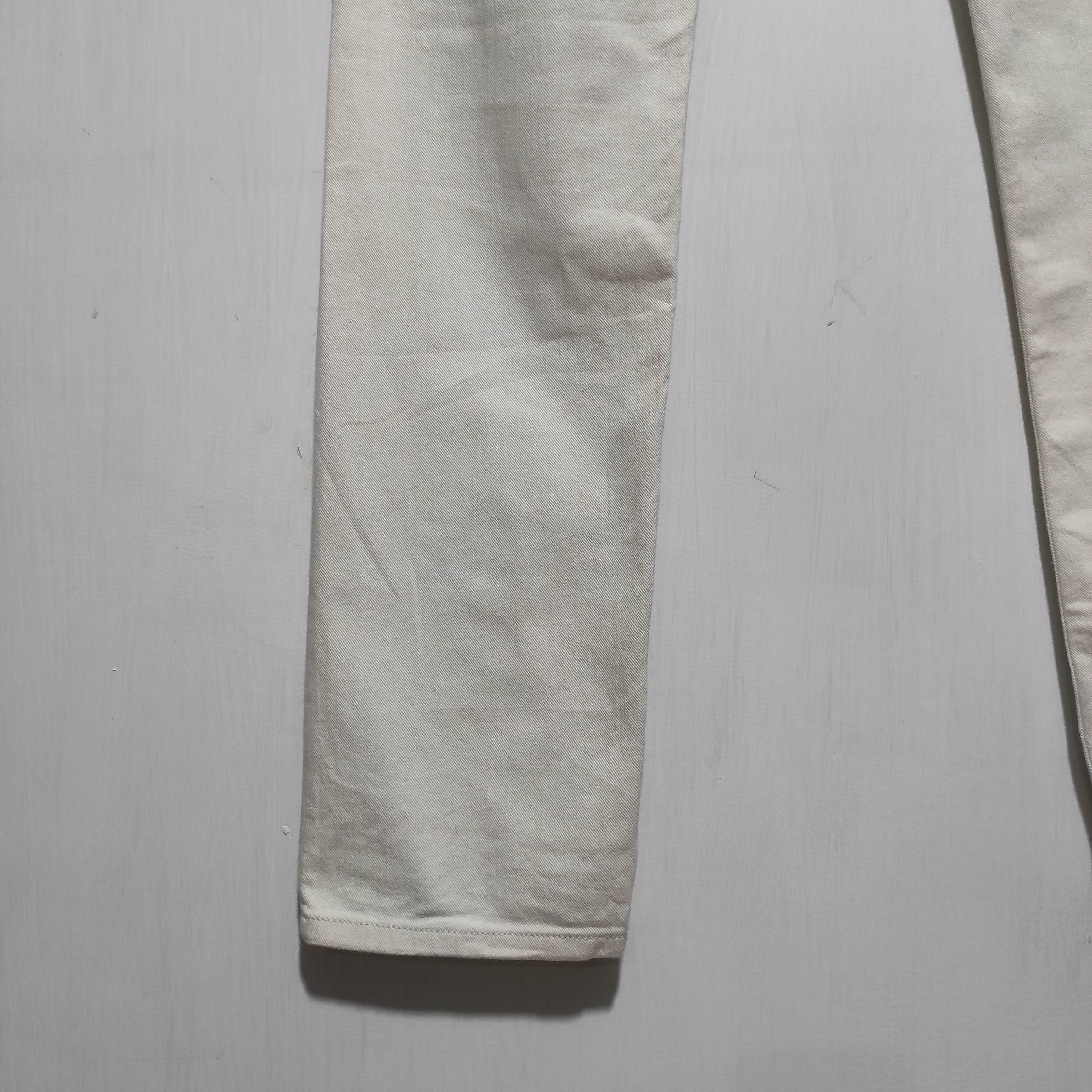 Prada Prada Logo White Denim Tapered Fit Jeans size 30 Size US 30 / EU 46 - 15 Thumbnail
