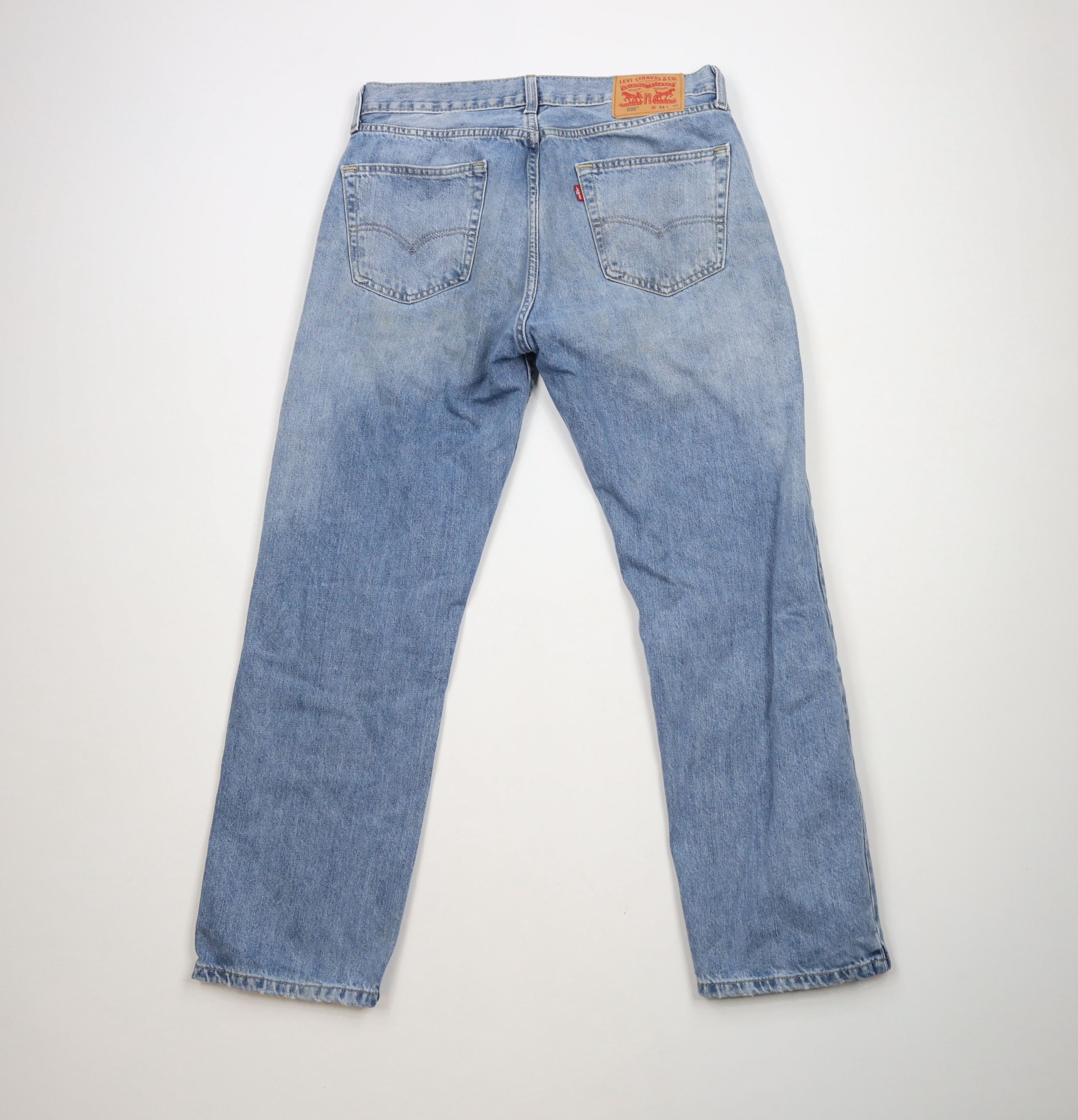 Levi's × Vintage Vintage Y2K Levis 505 Regular Fit Denim Jeans Blue Cotton Size US 34 / EU 50 - 9 Thumbnail