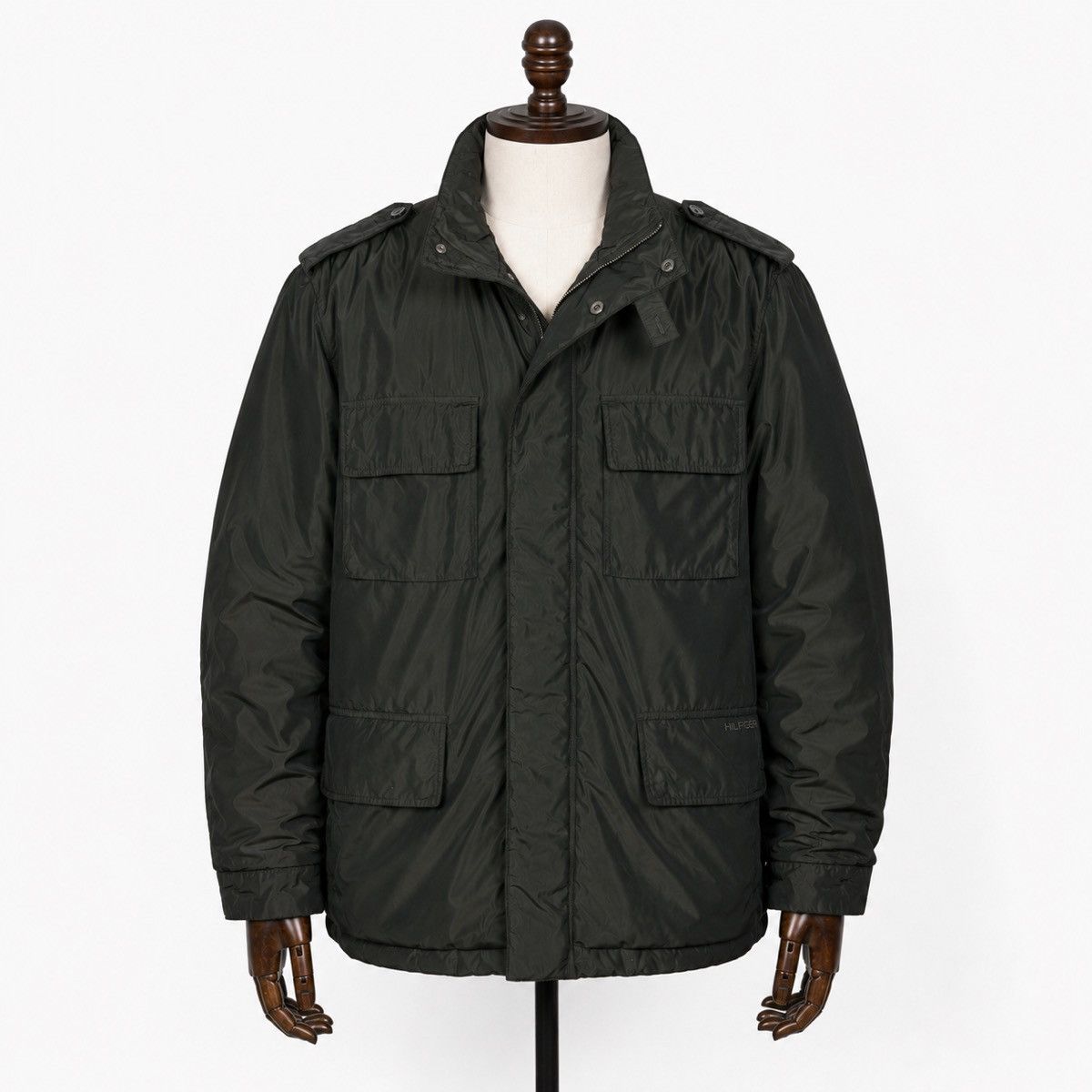 Tommy Hilfiger Tommy Hilfiger Nylon Green Military Warm Jacket Size XL / 54 Size US XL / EU 56 / 4 - 1 Thumbnail