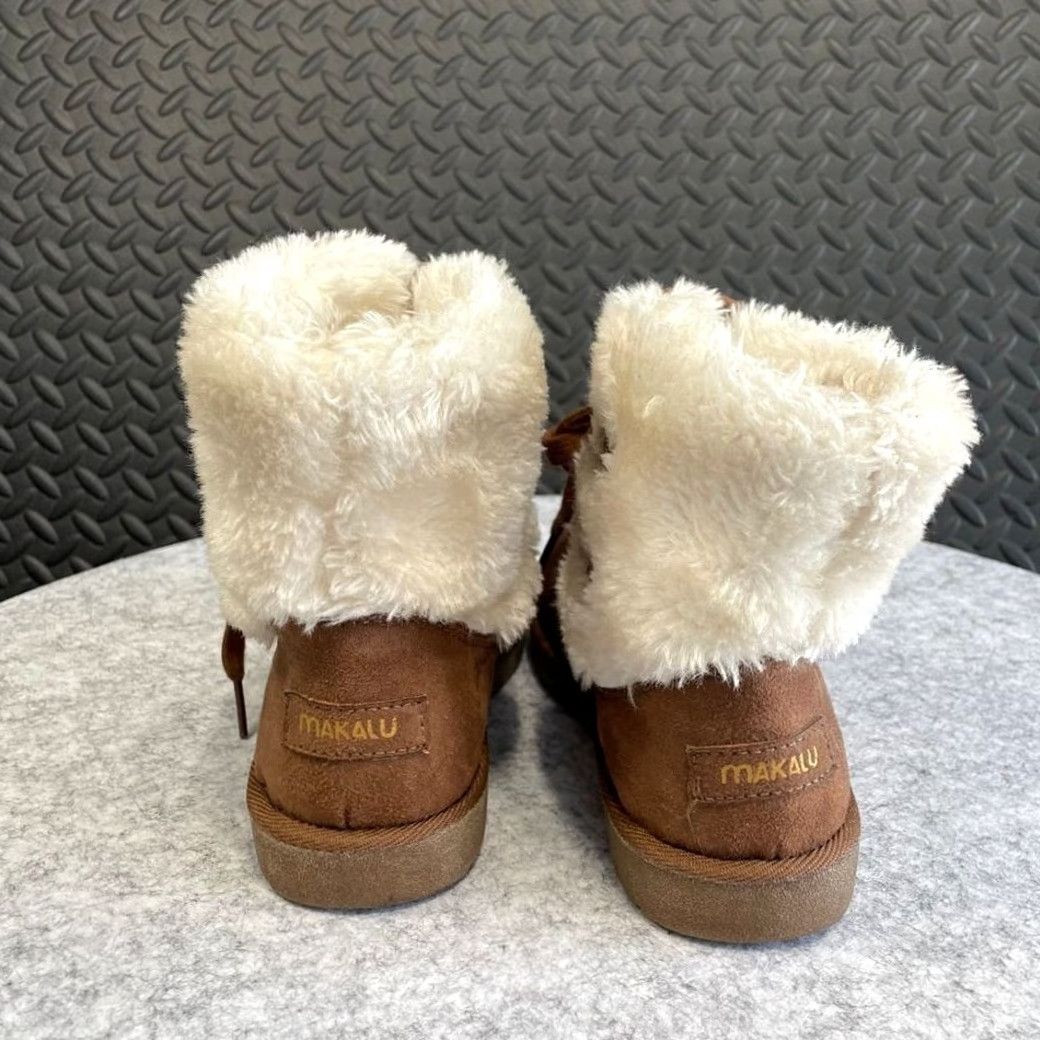 Vintage C&C California Makalu Brown Winter Suede Lace Up Ankle Boots Women's Size 5.5 Bootie Brown Suede Womens 5.5 Size US 6 / IT 36 - 4 Thumbnail